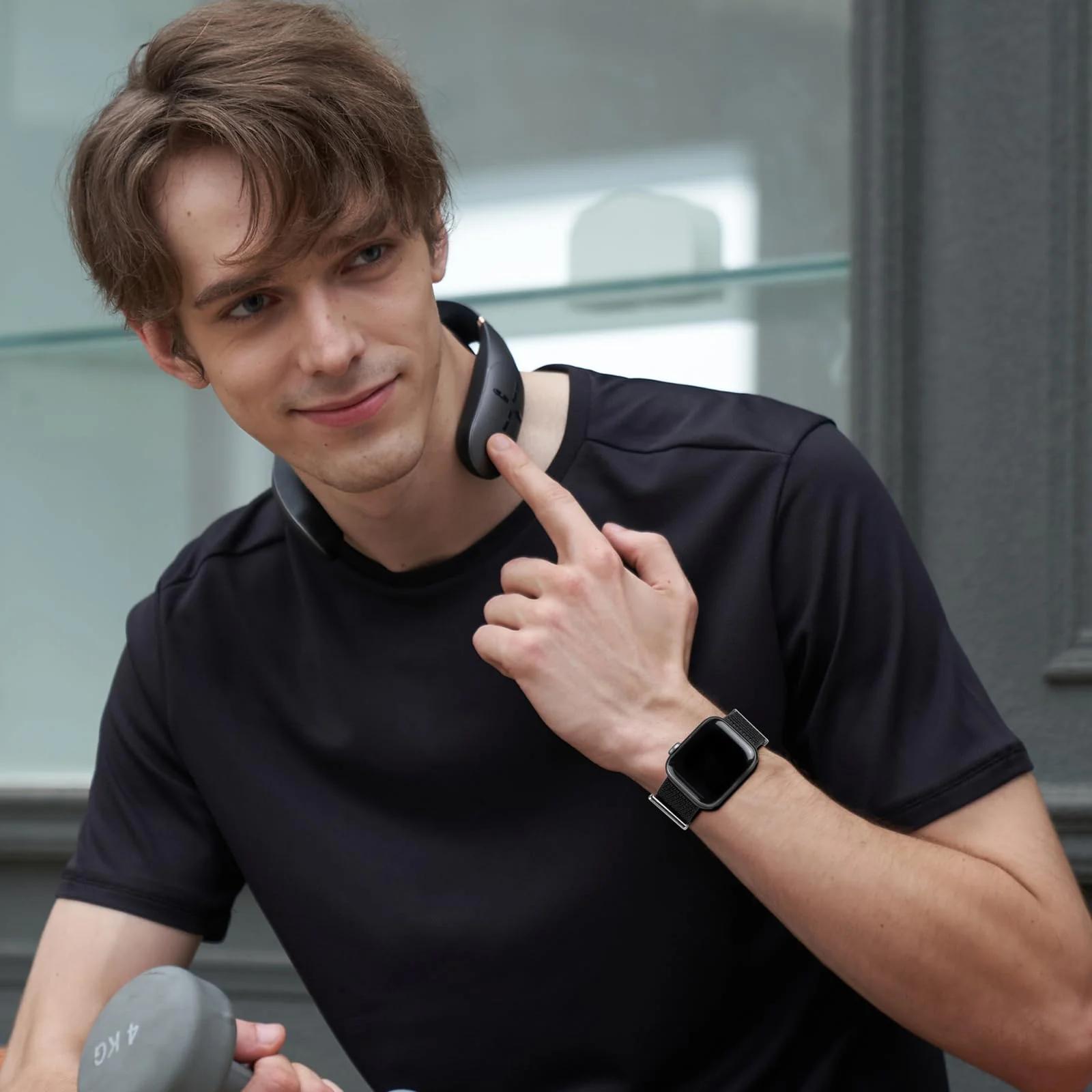 Higgs nailonrihm Apple Watchile — mugav sportlik disain – pilt 7