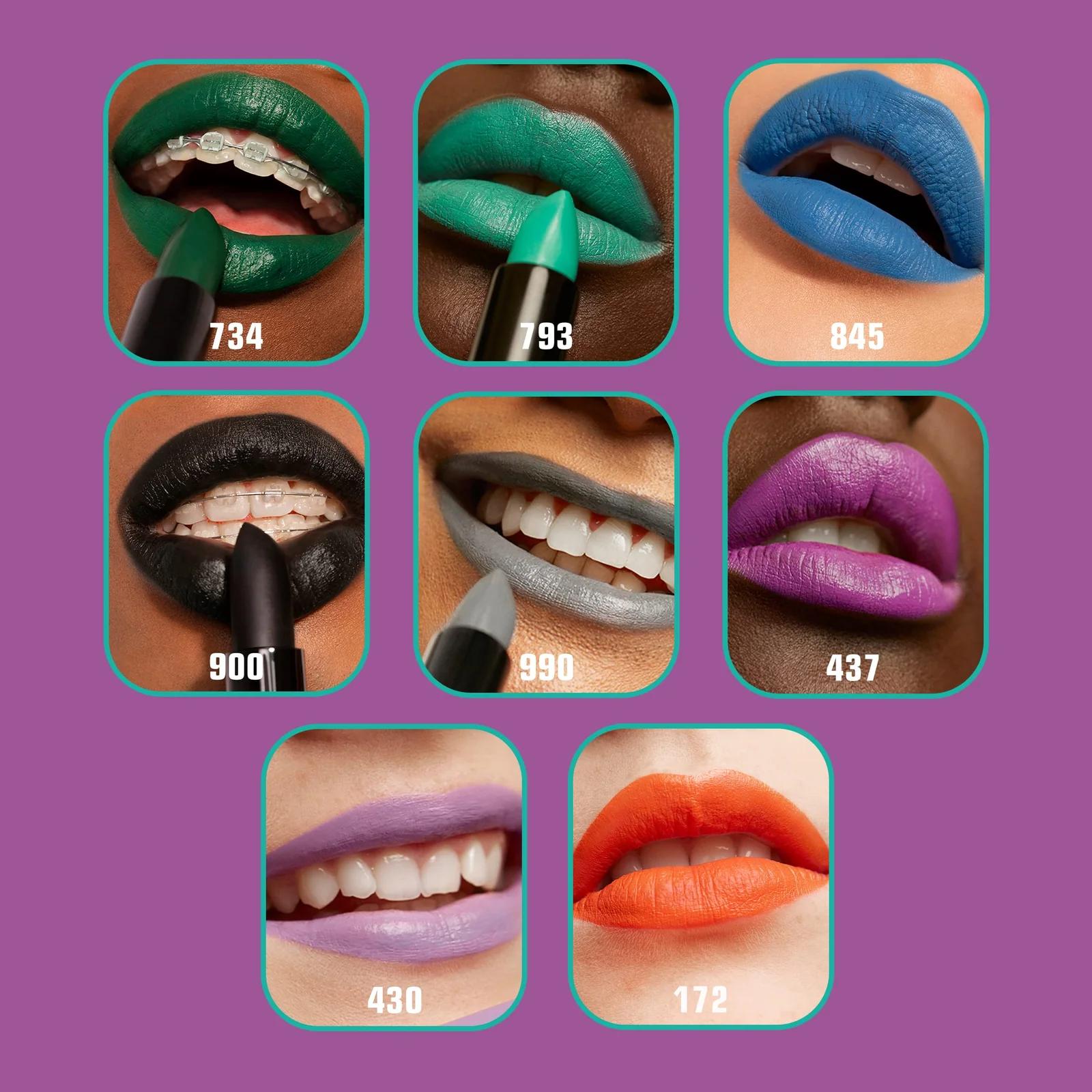 3ina pehme matt huulepulk — niisutav lavendel The Lipstick 430 – kasutusnäide