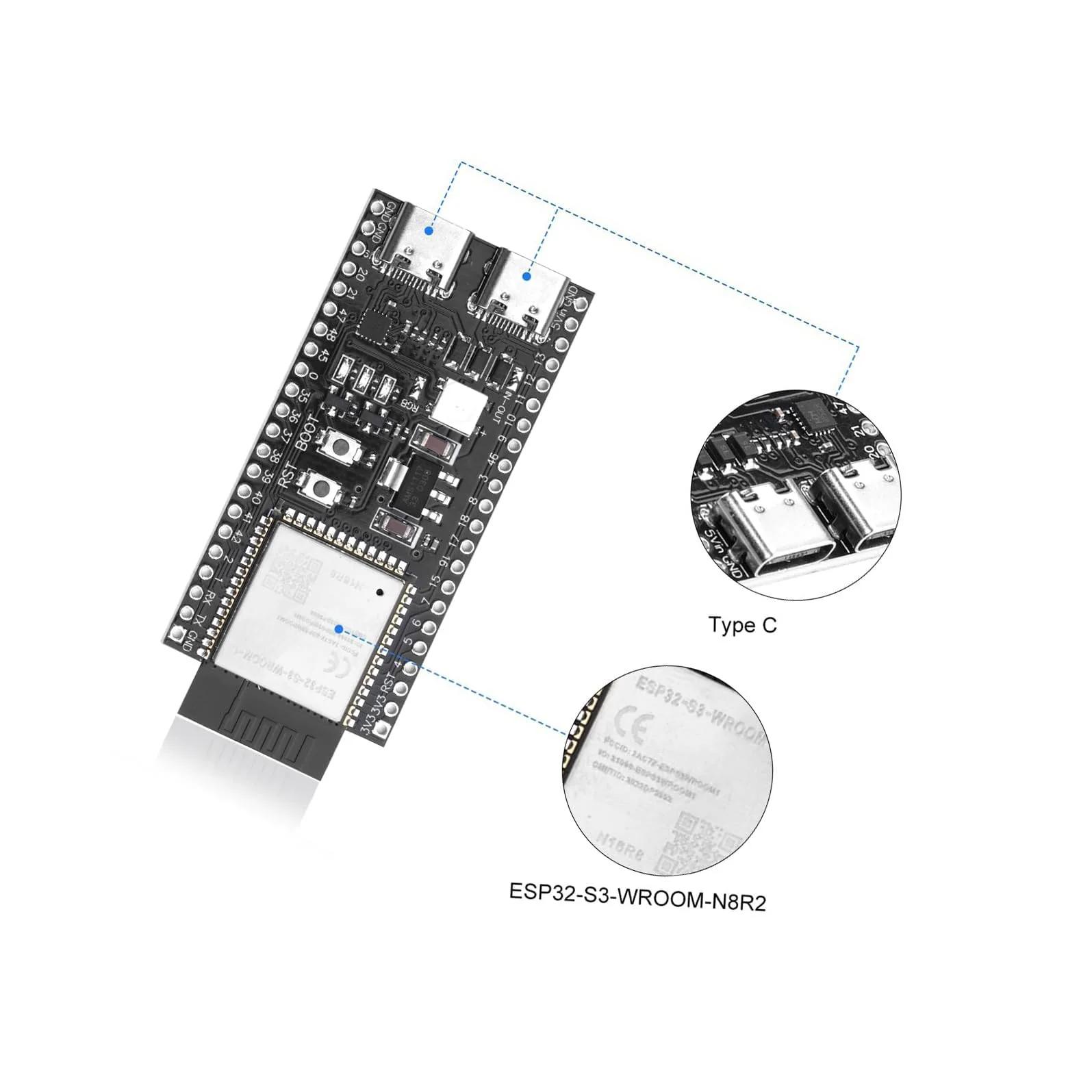diymore tugev ESP32-S3 arendusplaat WiFi ja Bluetoothiga – pilt 8