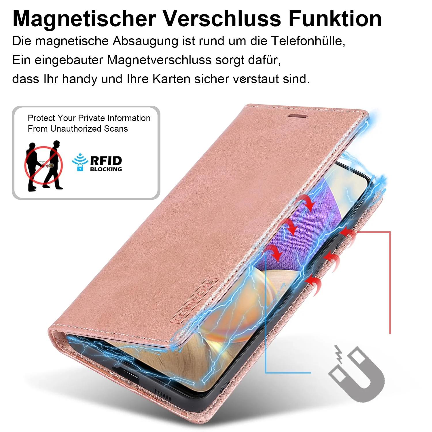 Ailicici pu-ne nahkümbris Galaxy A32 5G — rahakotiga kaitse – pilt 6