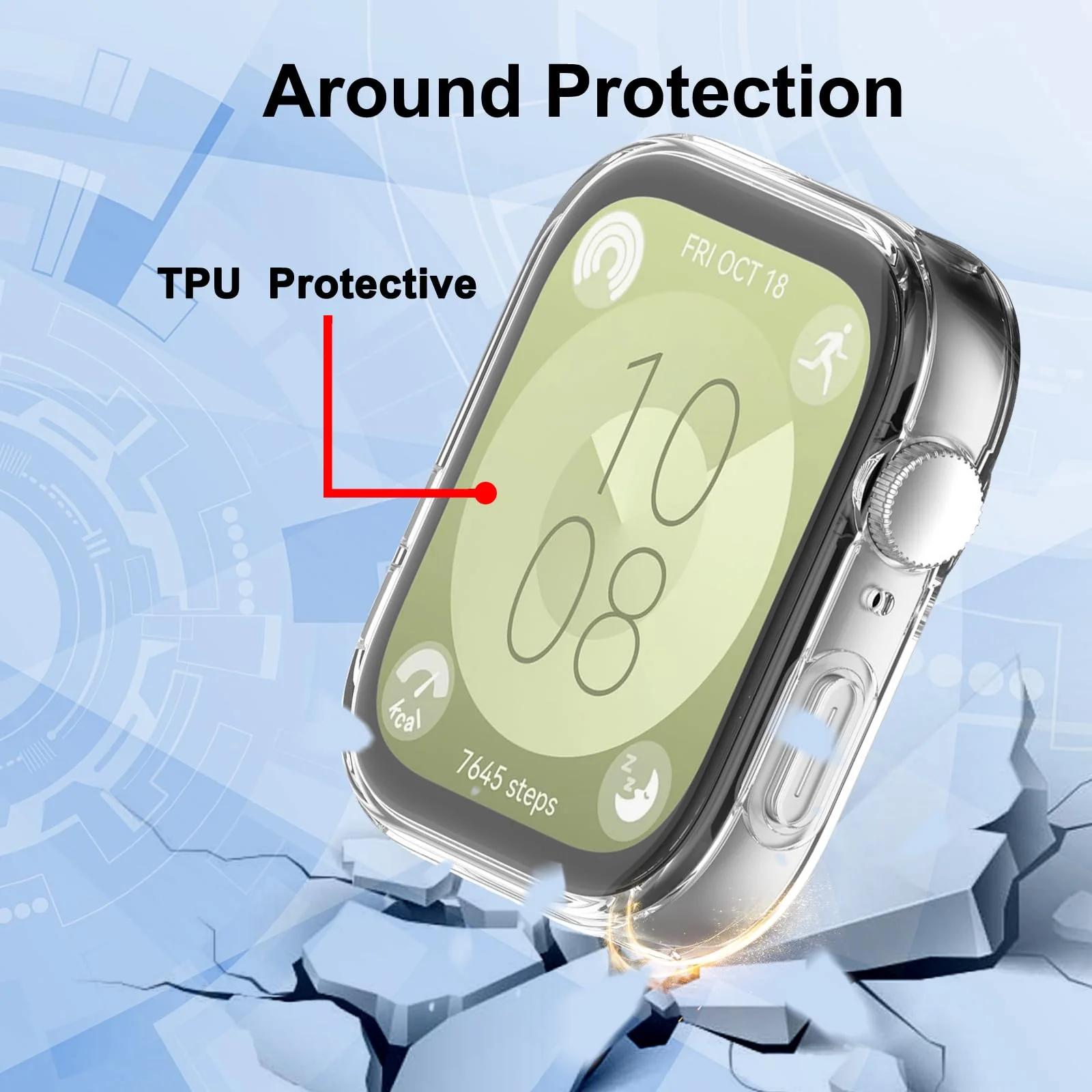 SeNool pehme TPU kaitse Huawei Watch Fit 3 jaoks – pakend ja tarvikud