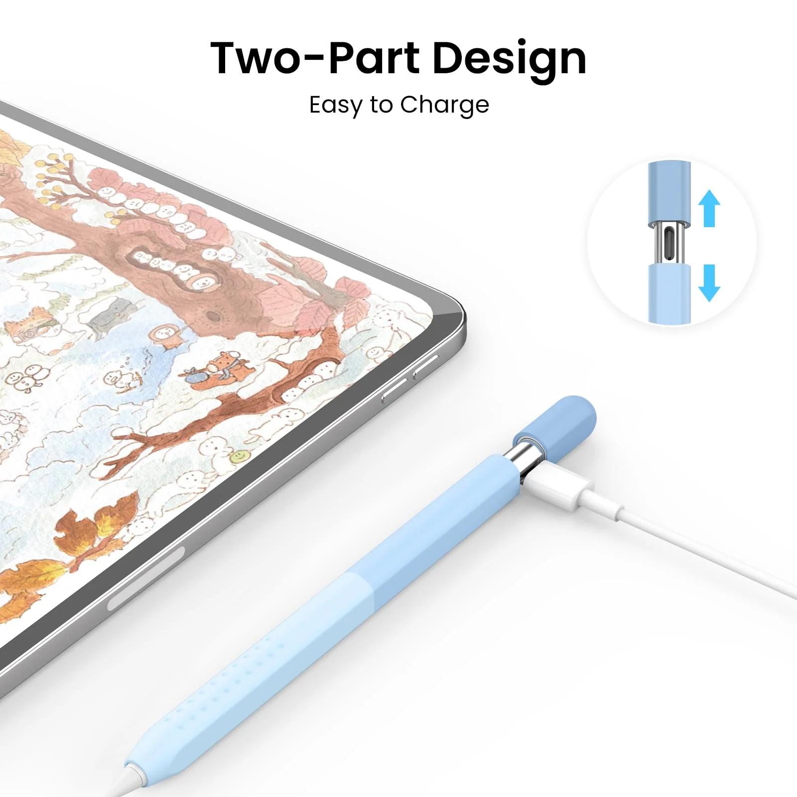 Delidigi silikoonkaitse Apple Pencil USB‑C — libisemiskindel ja – kasutusnäide