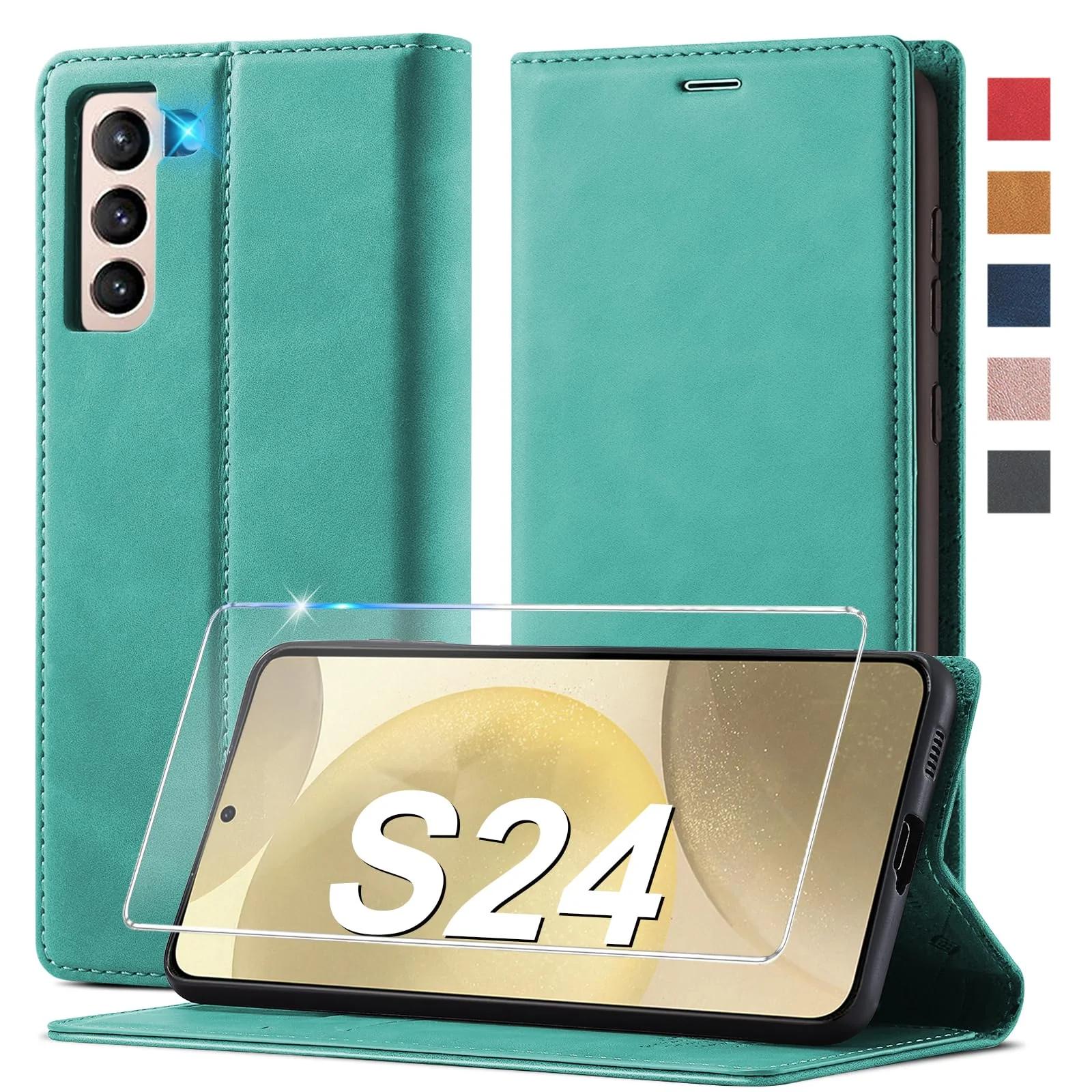 Ailicici nahkne klappkate Samsung Galaxy S24