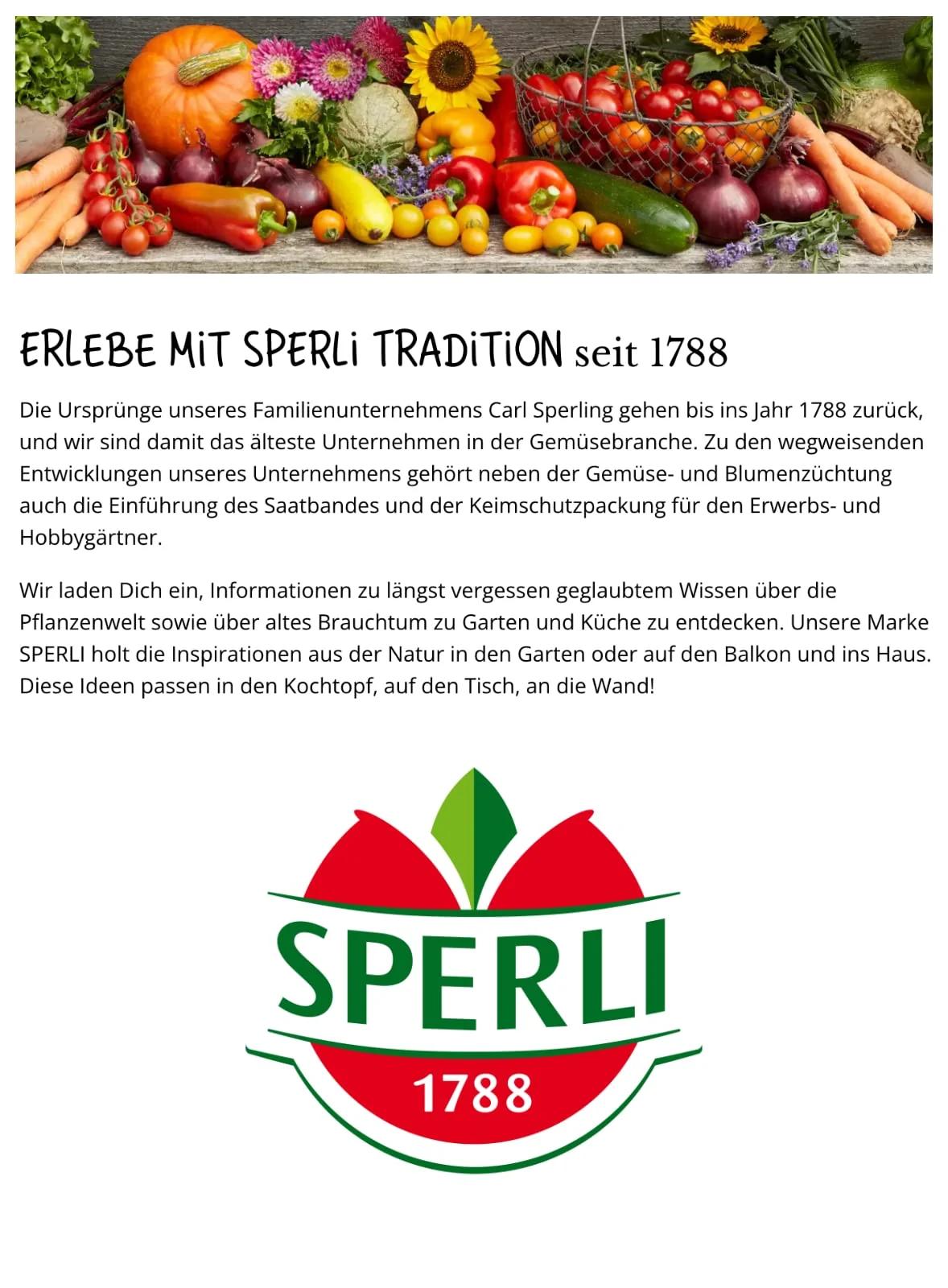 Sperli magus ja vastupidav salatitomat Harzfeuer seemned – pakend ja tarvikud