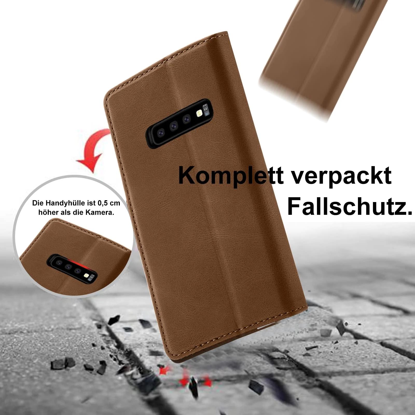 Giyer nahkne kaitsekate Samsung S10+ jaoks — premium kaitse ja – detailne vaade