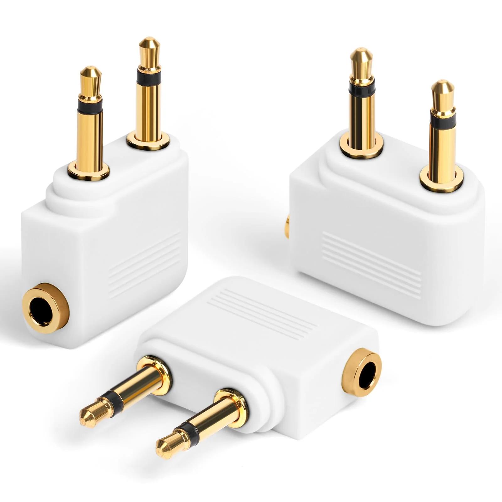 AXFEE kuldne lennukiadapter 3,5 mm — mugav reisikaaslane