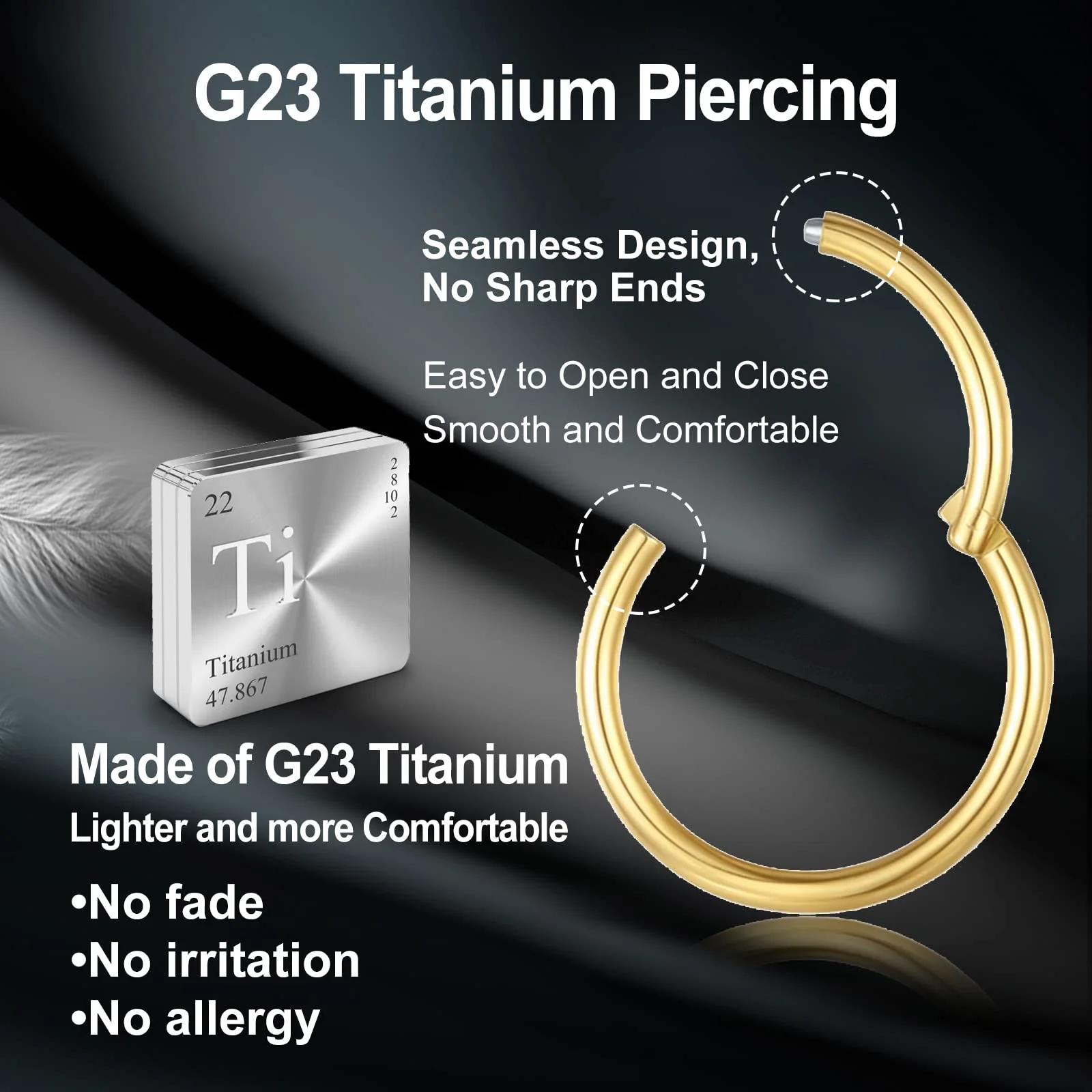ESHIONER EH01-0019-TP-gold1.0-10 piercingud – detailne lähivaade