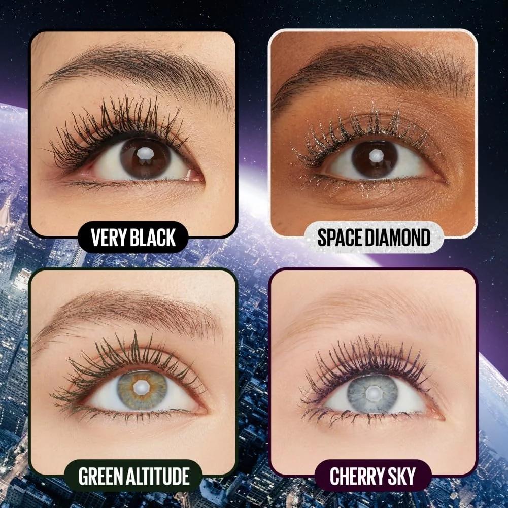 MAYBELLINE tumeroheline ripsmetušš — erksad toonid ja volüüm – kasutusnäide