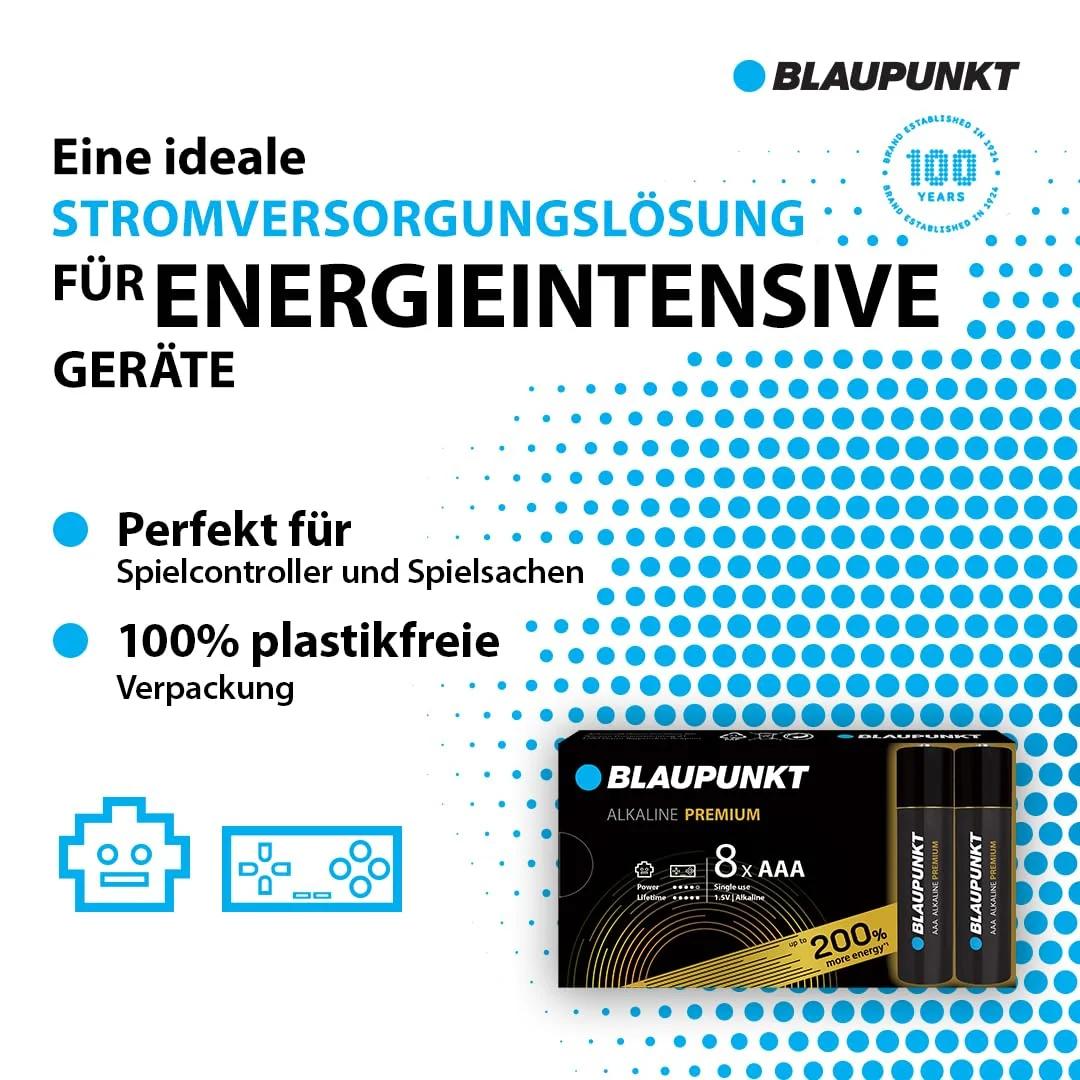 Blaupunkt AAA alkalipatareid – elektroonika ja foto – detailne vaade