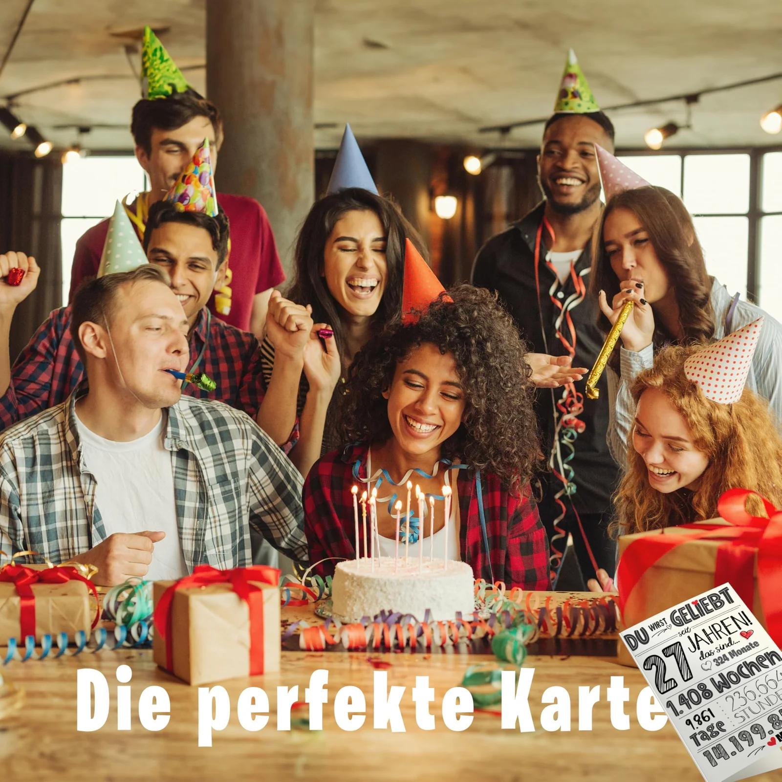 Lovely Cards kaunis sünnipäevakaart 27. aasta tähistamiseks – lisavaade