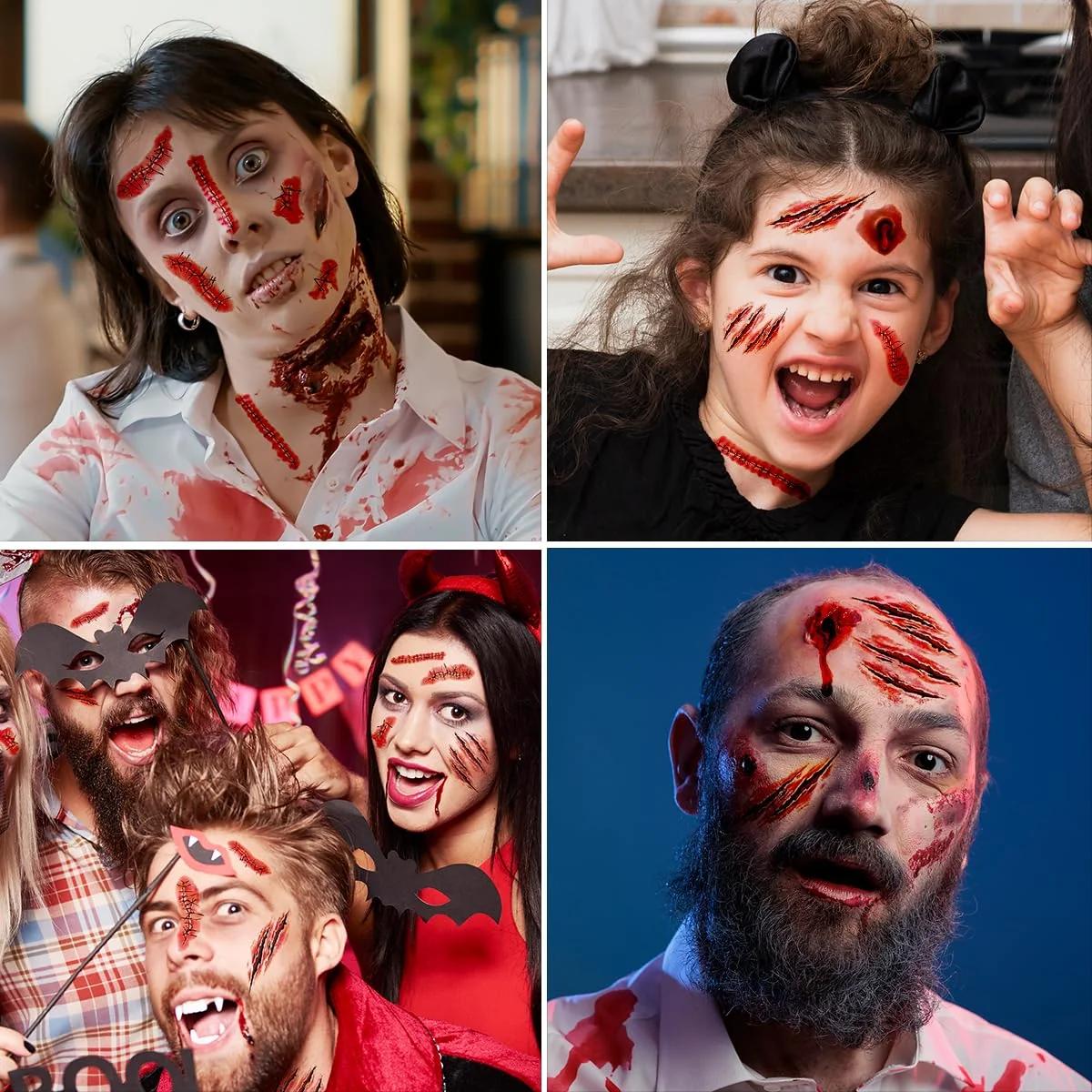 JOYEASE realistlik Halloween šokk-tätoveeringute komplekt (12 – lisavaade