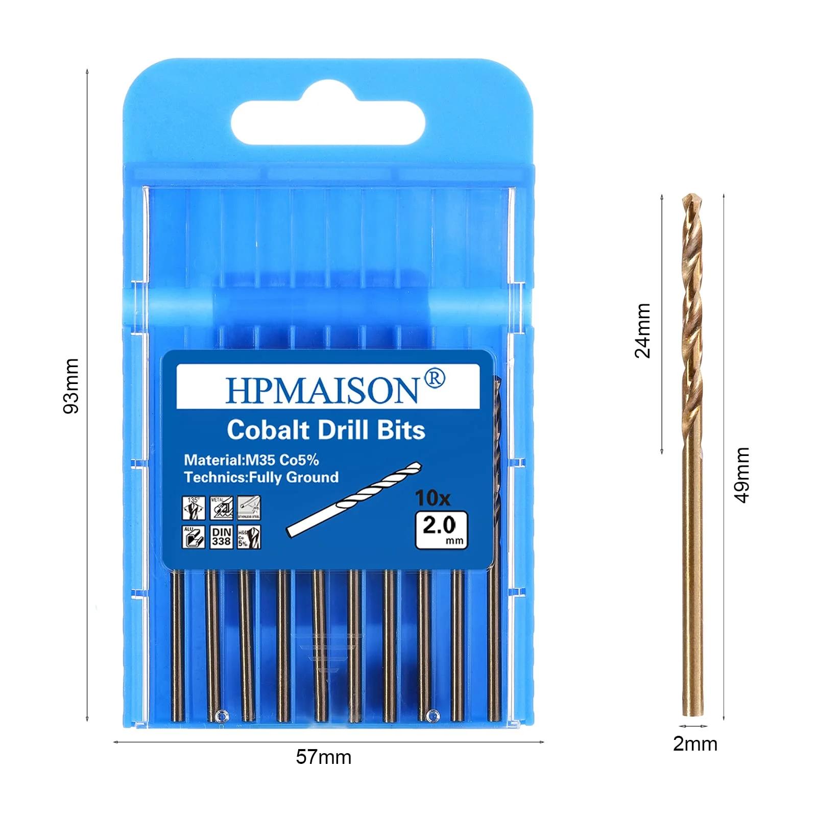 HPMAISON vastupidav M35 kobaltpuur 2 mm komplekt – pilt 8