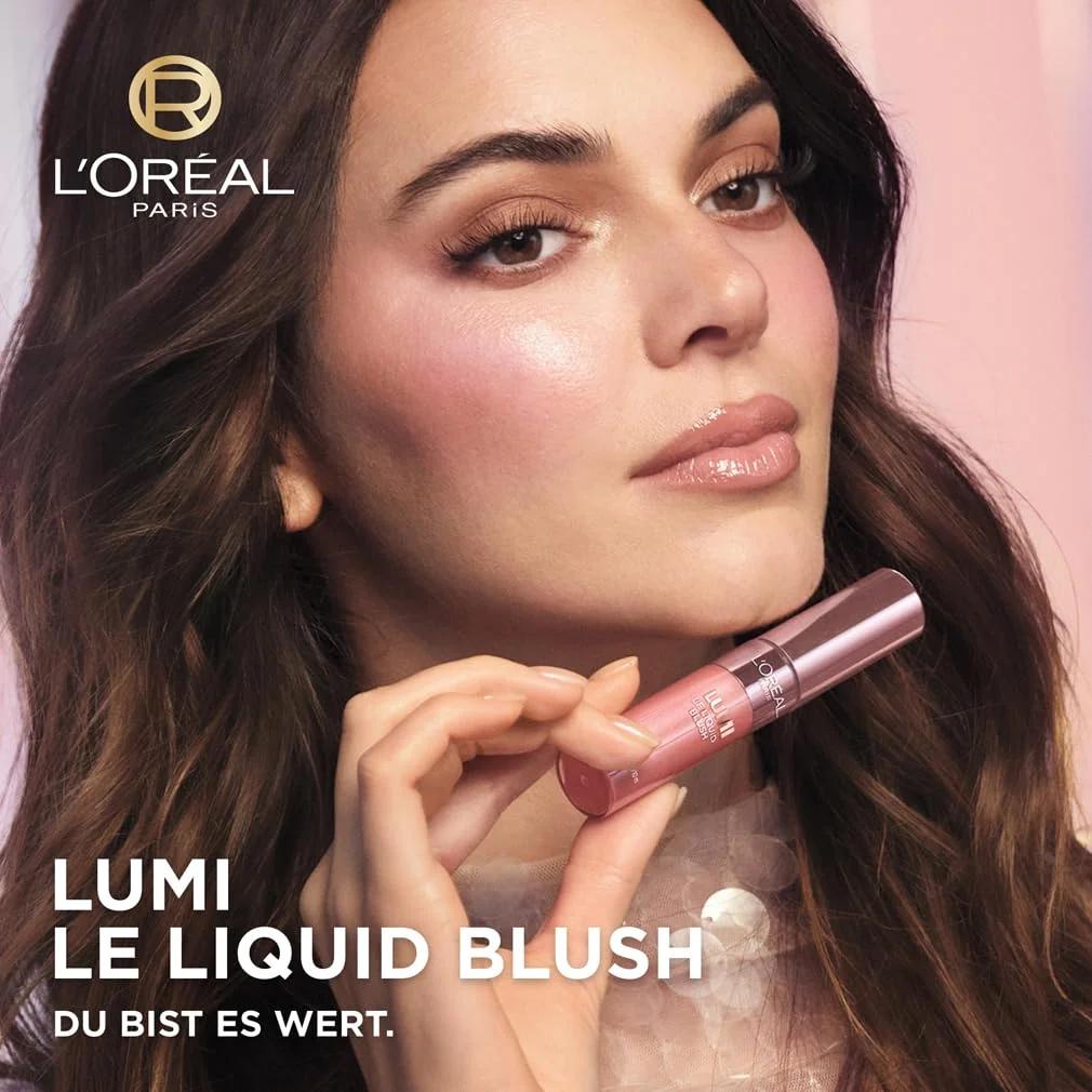 L’Oreal Paris vedel põsepuna – siidine päevane sära True Rose – detailne vaade