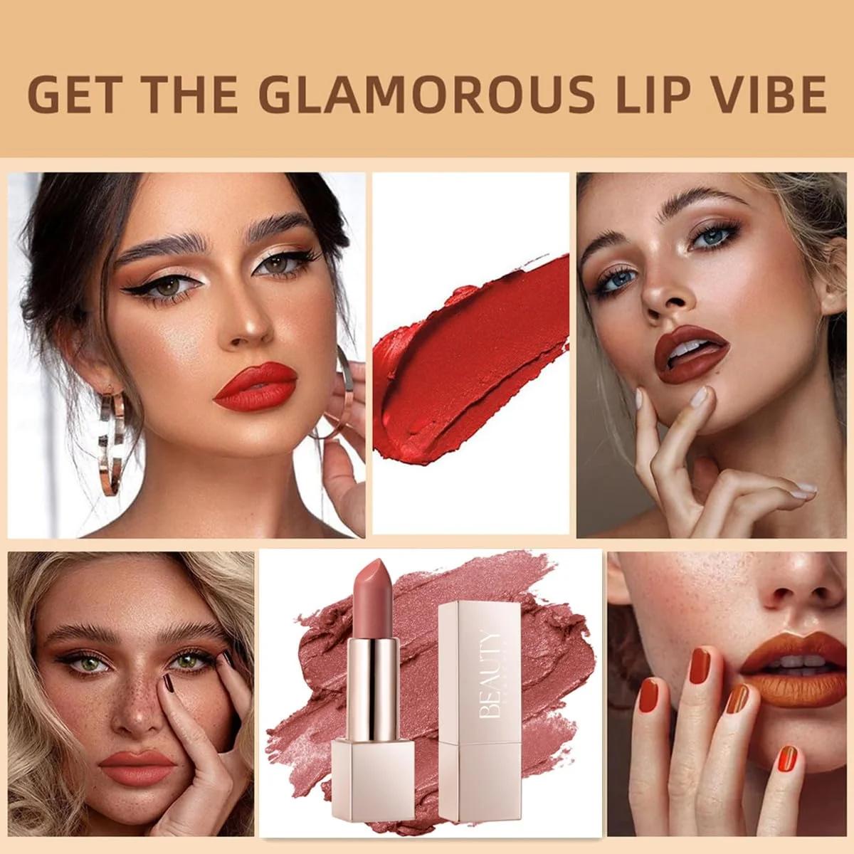Beauty Searcher metallik huulepulk – niisutav ja täiskattega toon – pilt 7