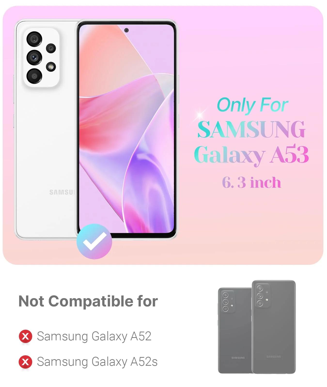Unlicaku sädelev kaitseümbris Samsung Galaxy A53 5G jaoks – detailne vaade