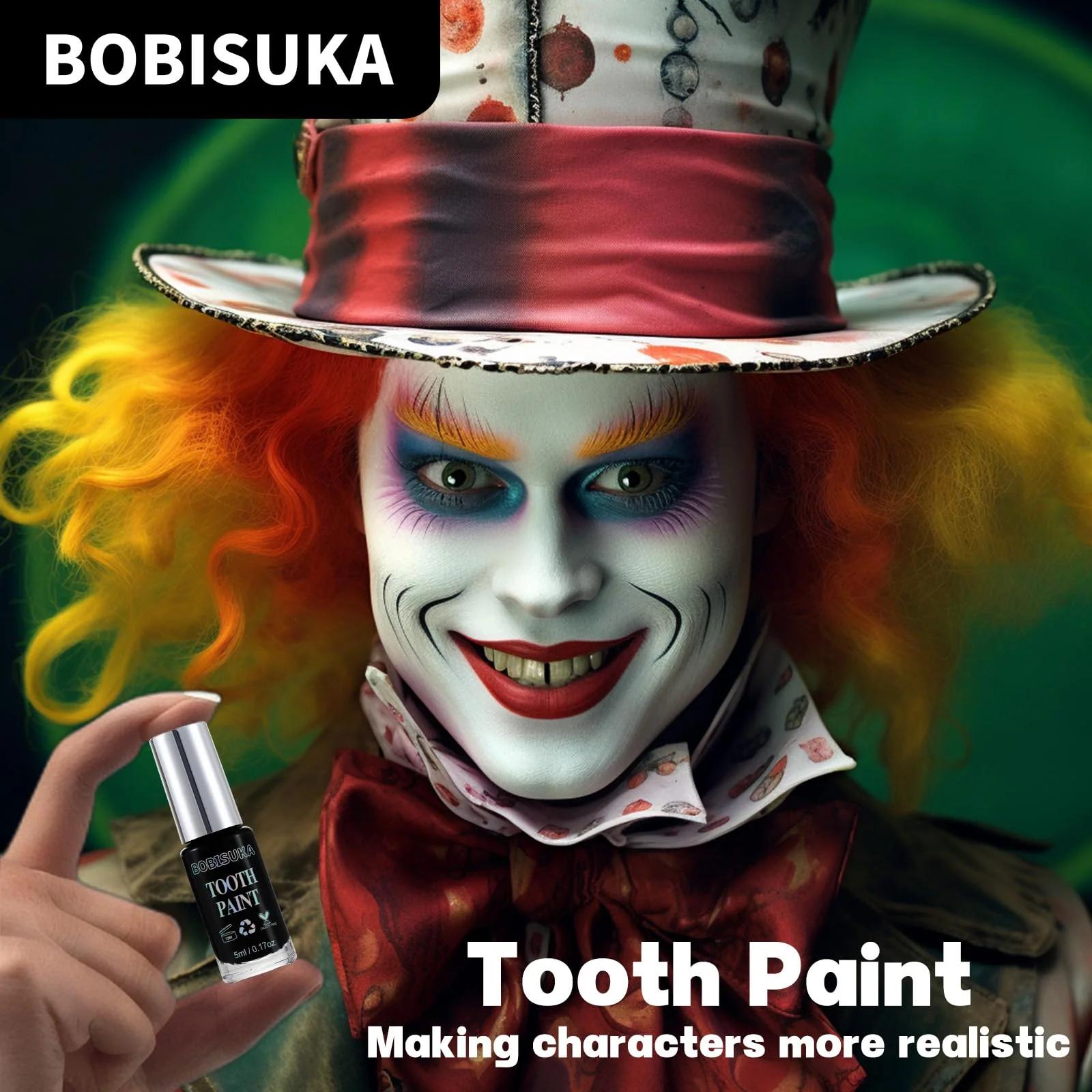 BOBISUKA professionaalne must hambavärv cosplay’ks ja – kasutusnäide