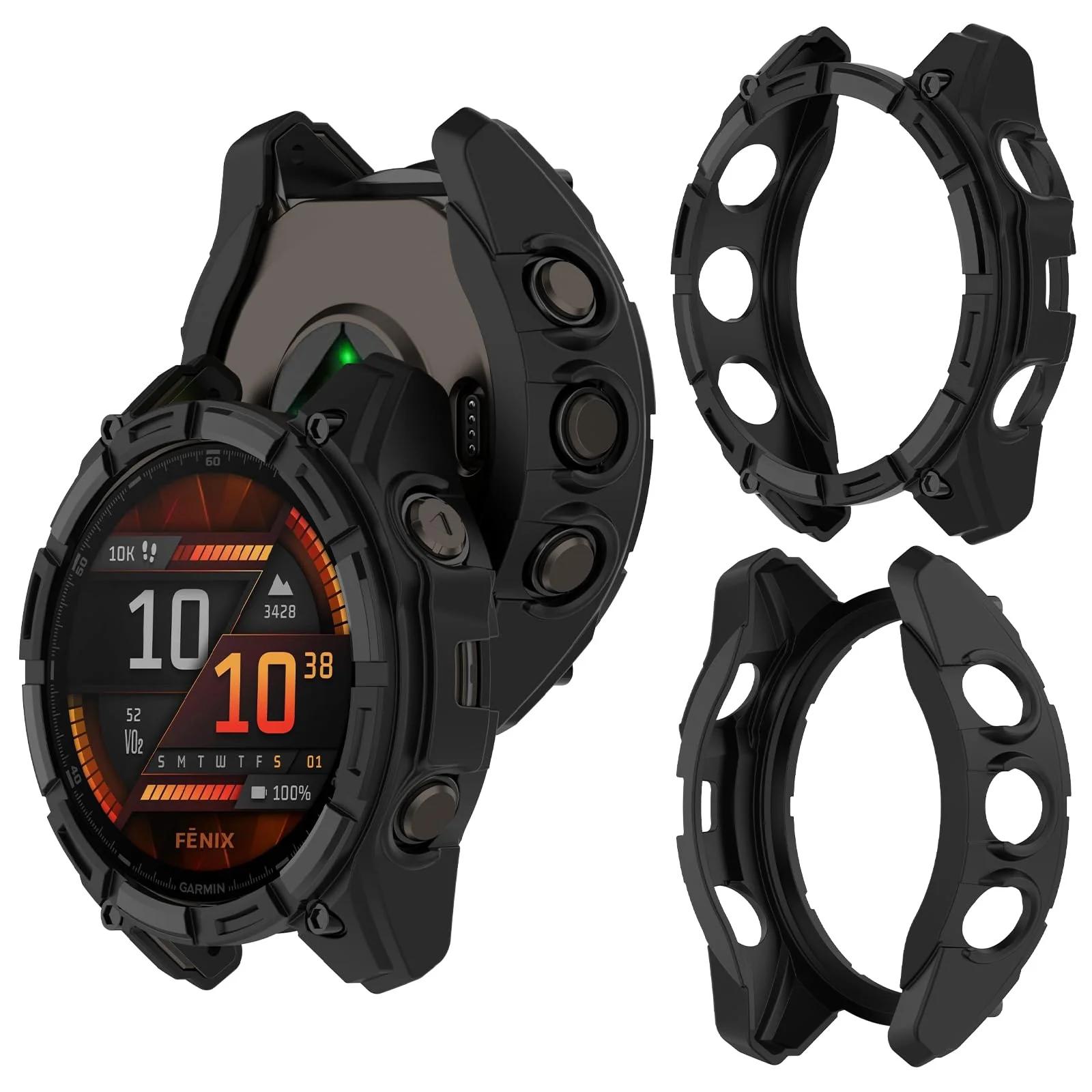 SumRioo pehme TPU kaitse Garmin Fenix 8 51 mm elegantne kaitse – kasutusnäide
