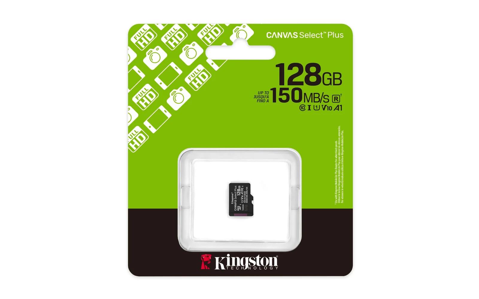 Kingston microSD 128GB — vastupidav salvestus reisimiseks – pakend ja tarvikud