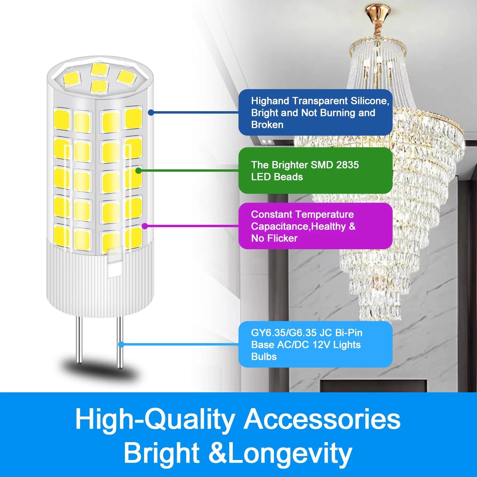 ZHENMING energiasäästlik LED 4W GY6.35 pirn 12V — soe valgustus – pilt 7