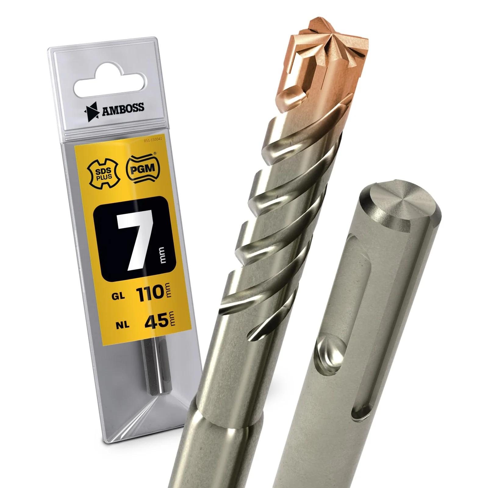 Amboss Werkzeuge tugev hartmetallbohrer 7 mm — profi kasutuseks