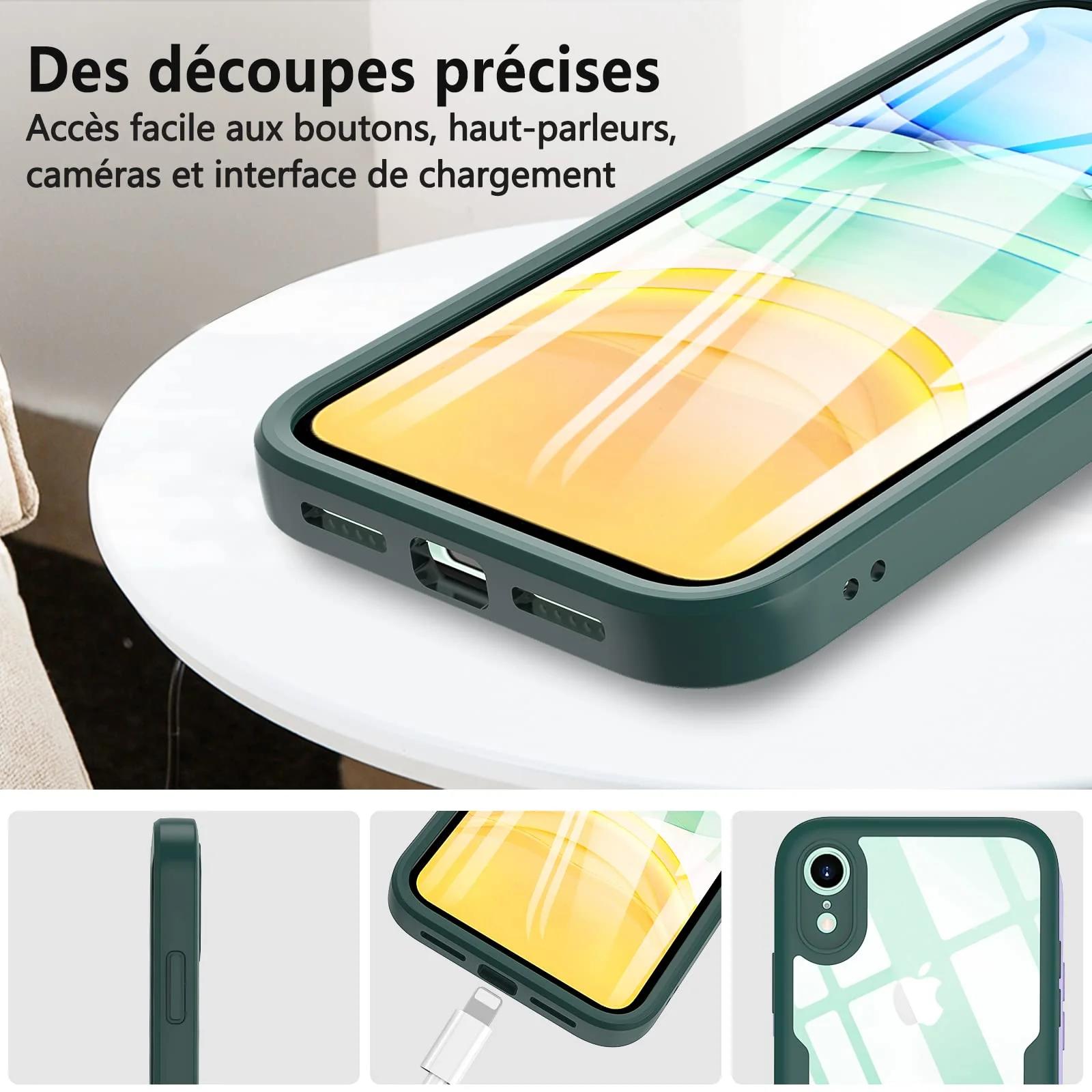 OWKEY kaitsev TPU ümbris iPhone XR jaoks — 360° kaitse ja – pilt 7