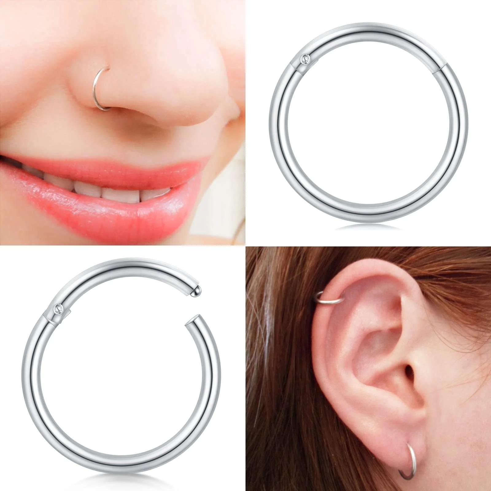 Briana Williams roostevaba 316L segmentring — elegantne piercing – pilt 6