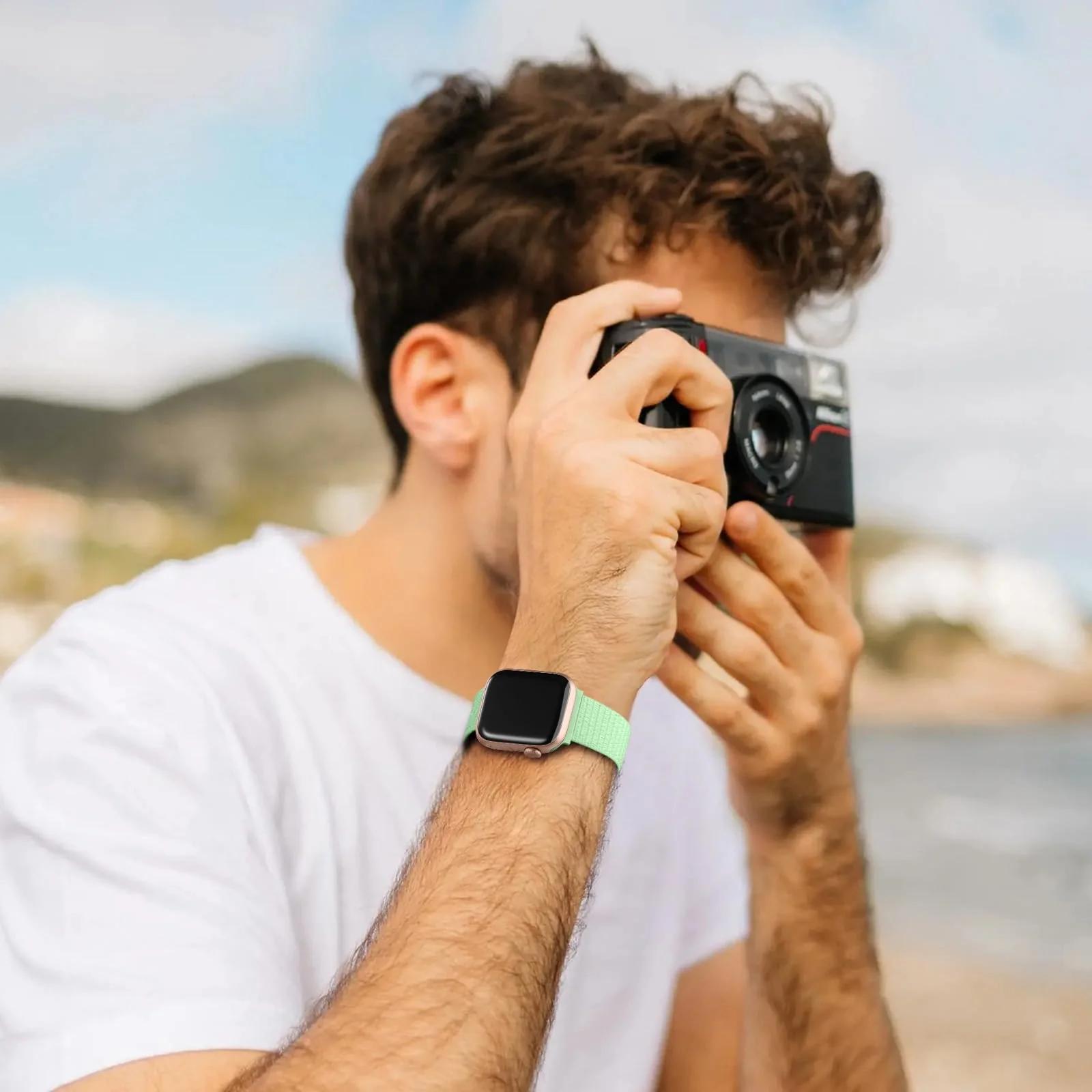 Mastten pehme nailonrihm Apple Watchile – hingav ja reguleeritav – pilt 7