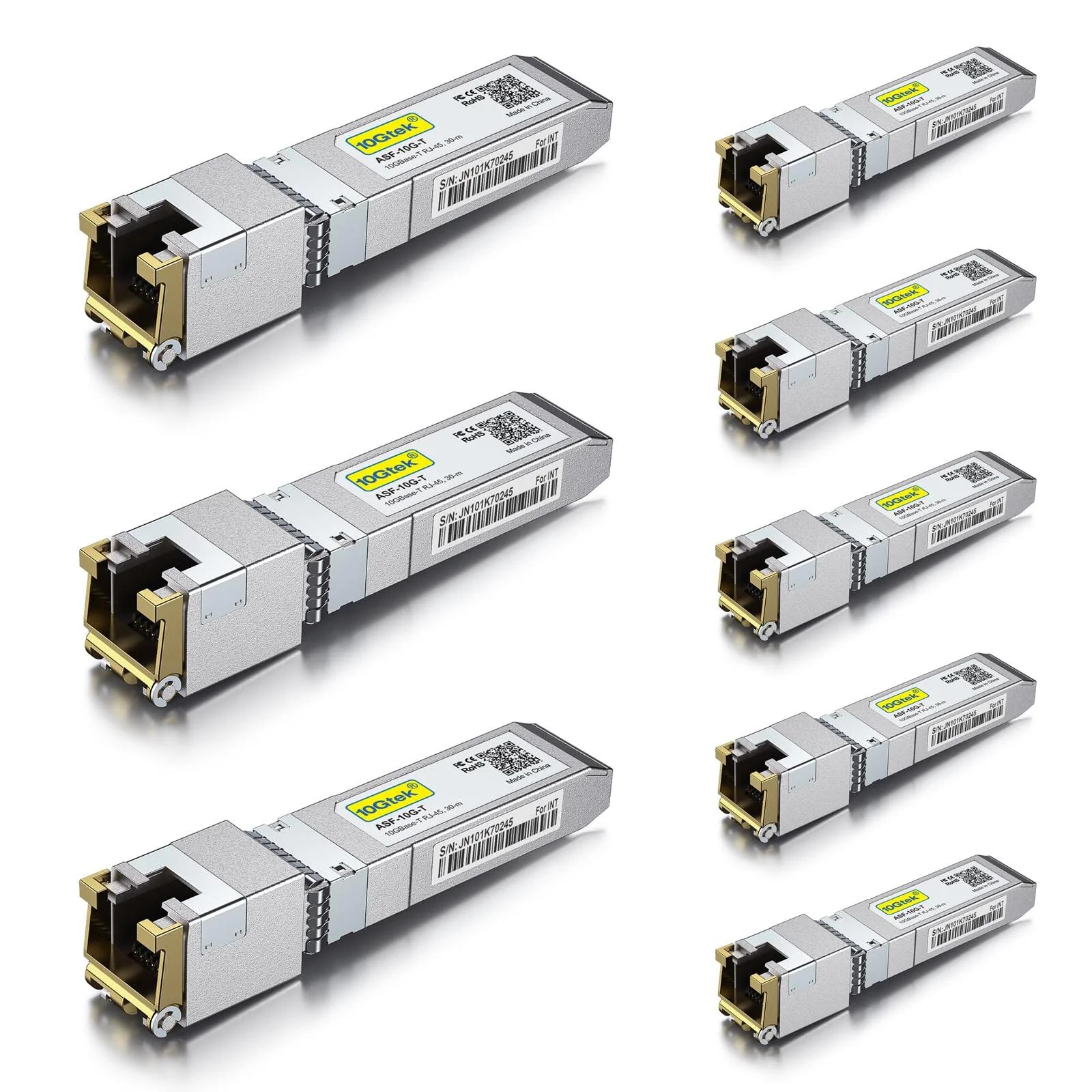 10Gtek 10Gb SFP+ RJ45 modul — CAT.6a kuni 30 m kiirus