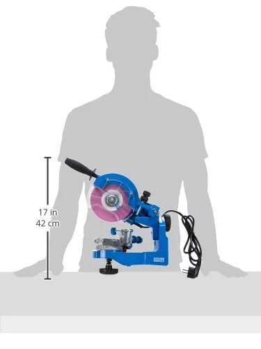 Güde ketiteritaja P 2300 A (230W, 3000 p/min, reguleeritav teritusnurk 2x 35°, ketijuhik, valgustus, sobib kõigile levinud saekettidele, 2x lihvkettad ø145 mm & silumiskivi) – lisavaade