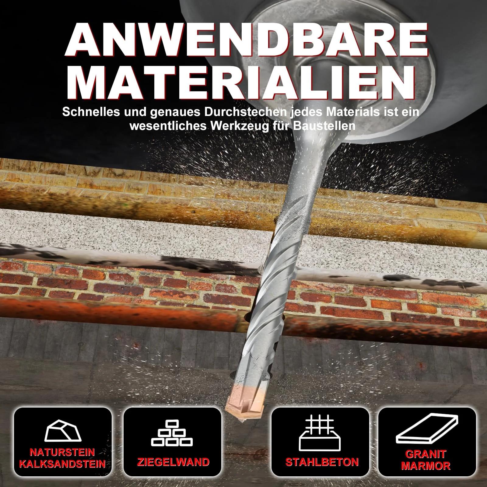 METOTY tööriist: vastupidav 10 mm SDS-Plus betoonipuur – pilt 6
