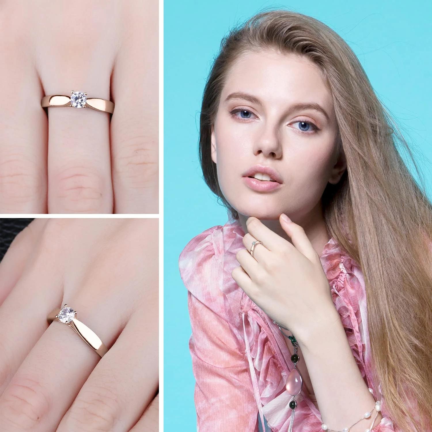 JewelryPalace elegantne 925 hõbesõrmus – soliitriga kingitus – kasutusnäide