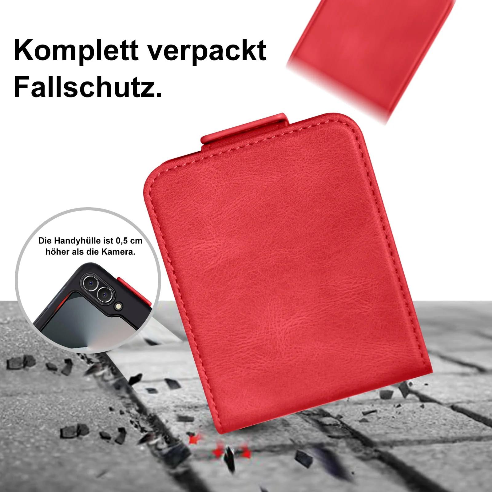 Giyer nahkne kaitsekott Samsung Galaxy Z Flip 6 jaoks – detailne vaade