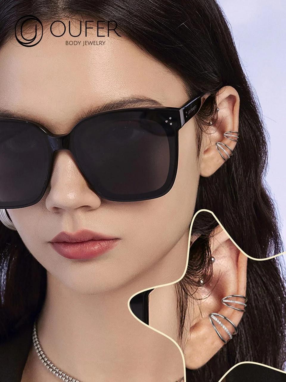 OUFER Body Piercing 316L helix hoop — hüpoallergeenne stiilne – lisavaade