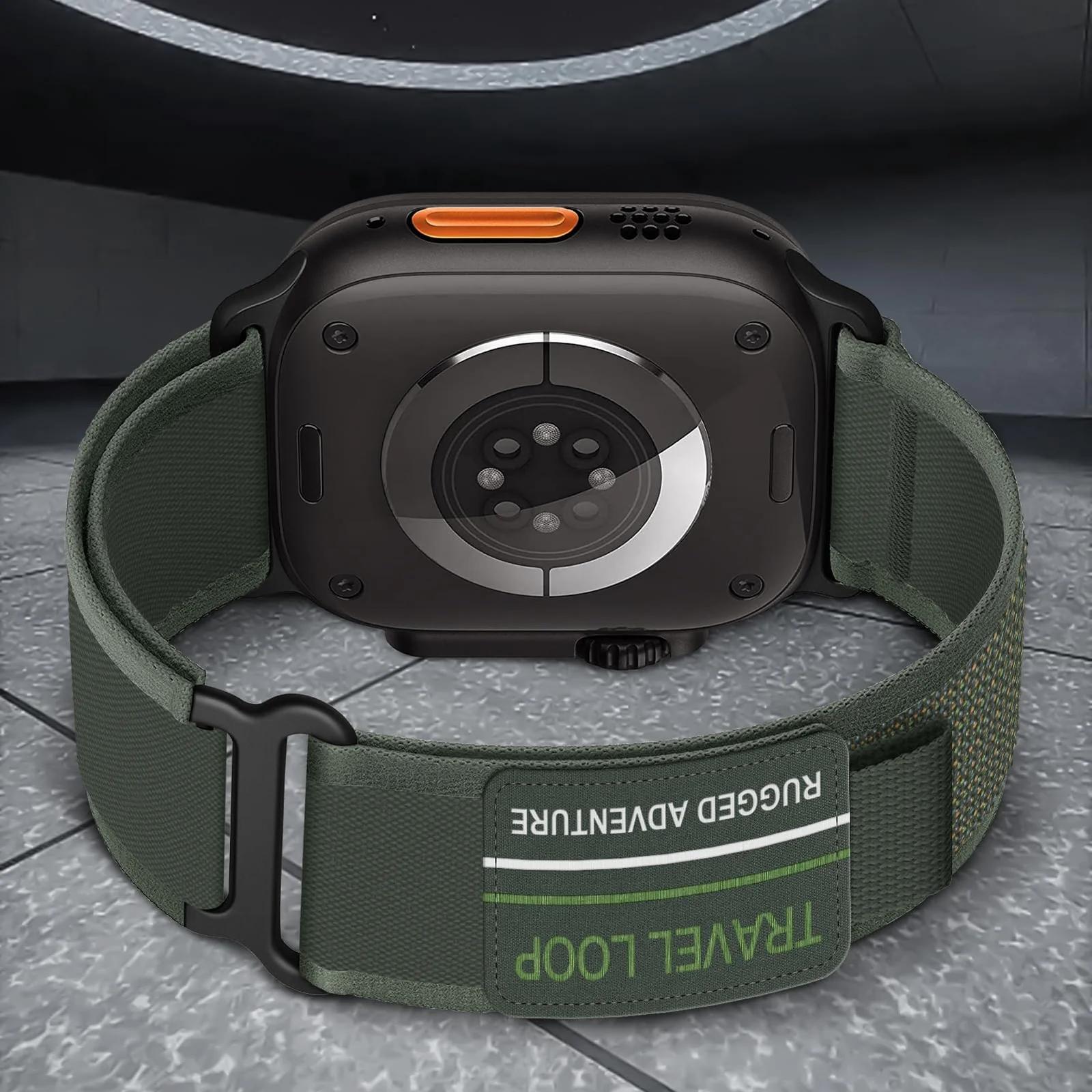 DMVEIMAL vastupidav Nailon Trail Loop rihm Apple Watchile – kasutusnäide