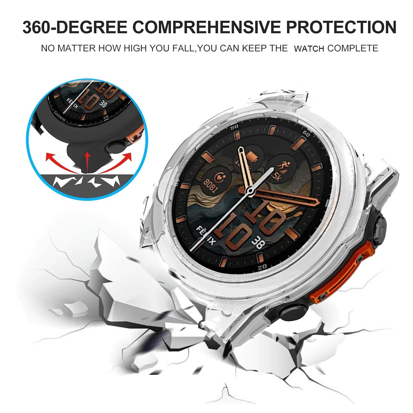 Heioloo pehme TPU kaitse Garmin Fenix 8 51mm kellaümbris – kasutusnäide