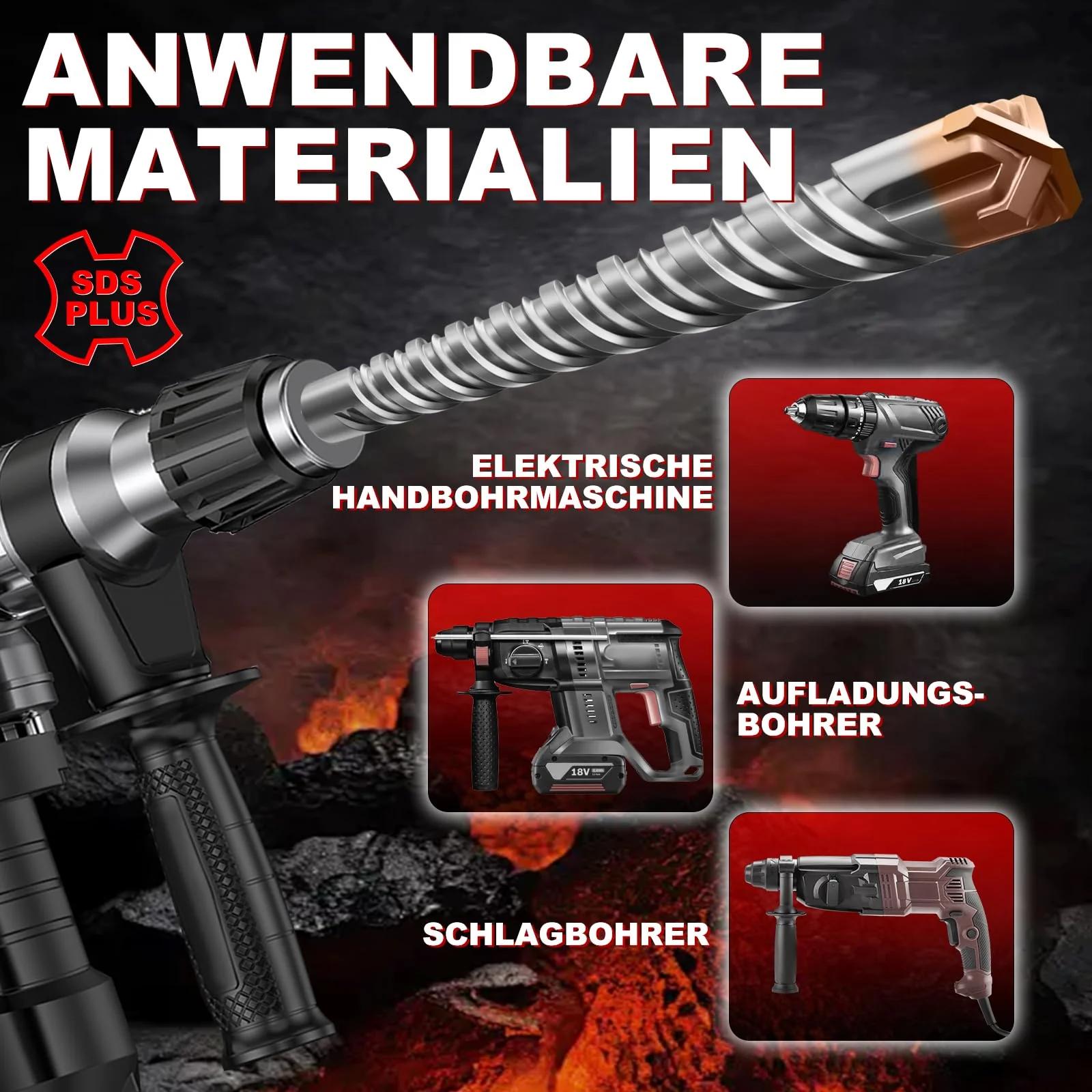 METOTY tööriist: vastupidav 10 mm SDS-Plus betoonipuur – lisavaade