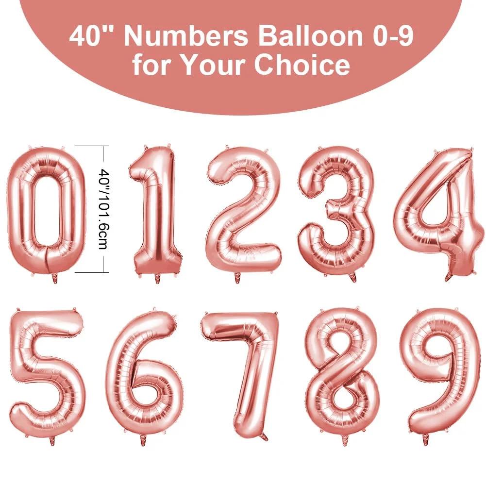 OFFCUP roosakuldne 40″ fooliumballoon – pidulik dekoratsioon – pakend ja tarvikud