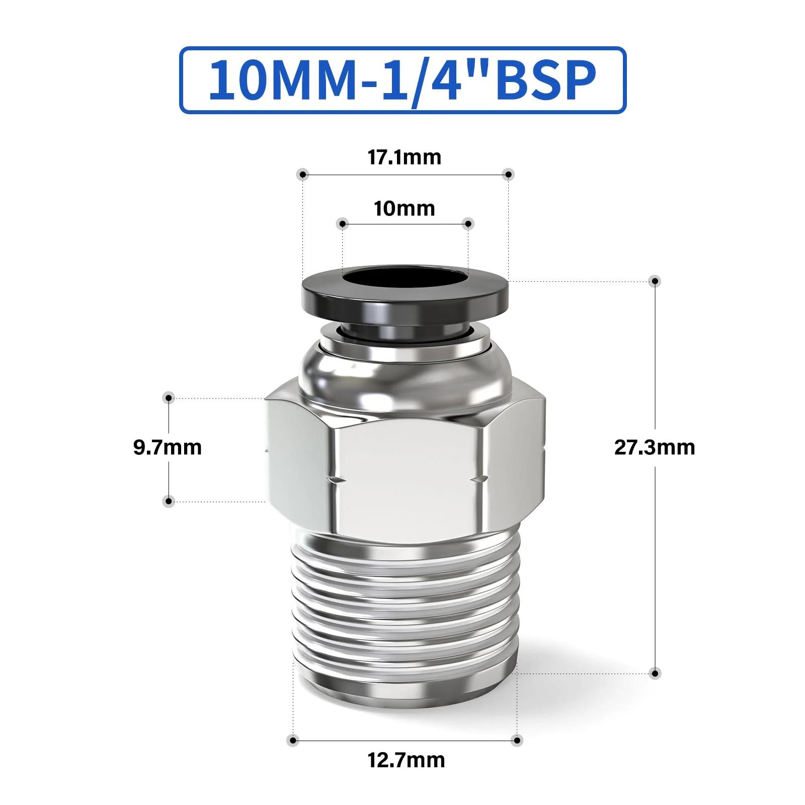 ERGAOBOY vastupidav vask-plast liitmik 10 mm torule – detailne vaade