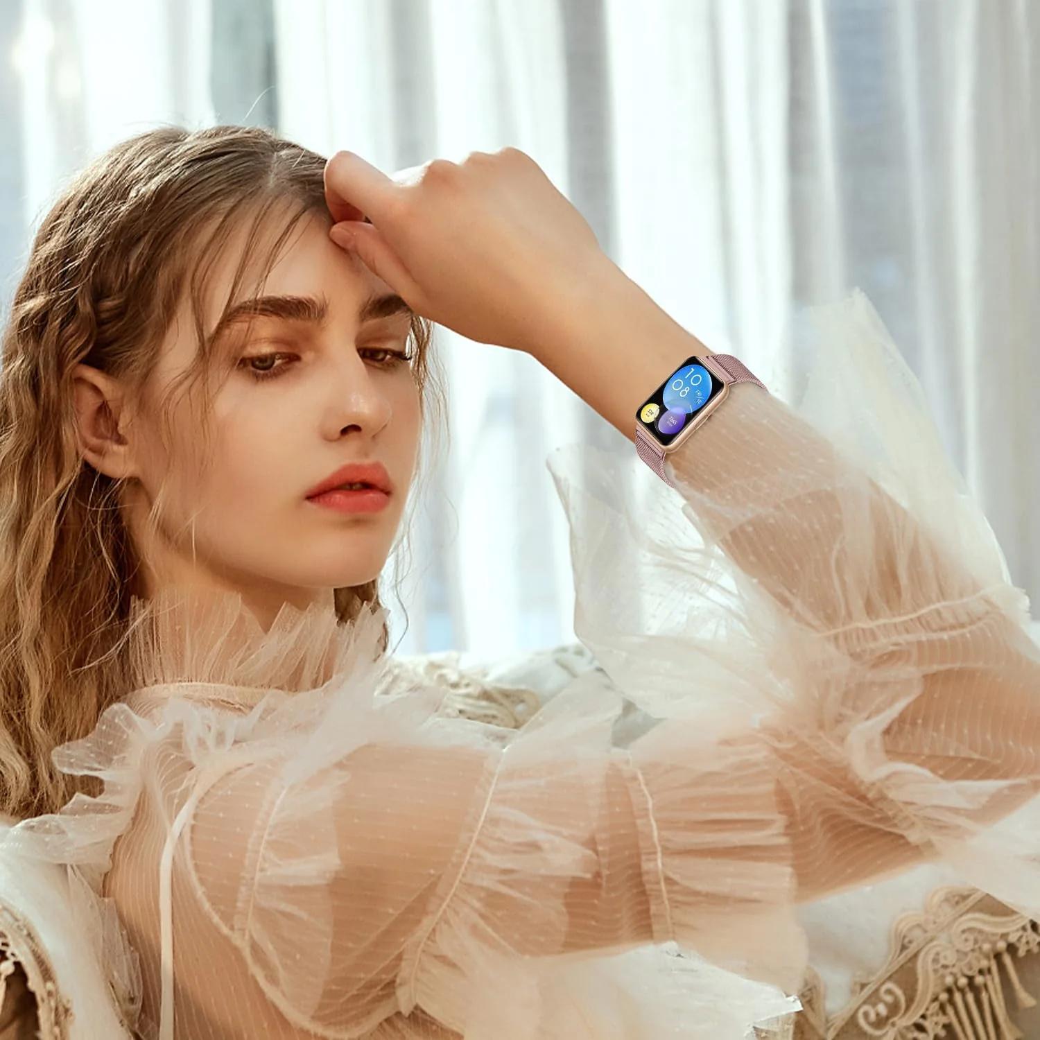 KoGiio roostevaba võrkriba Huawei Watch Fit 2 jaoks – pilt 7