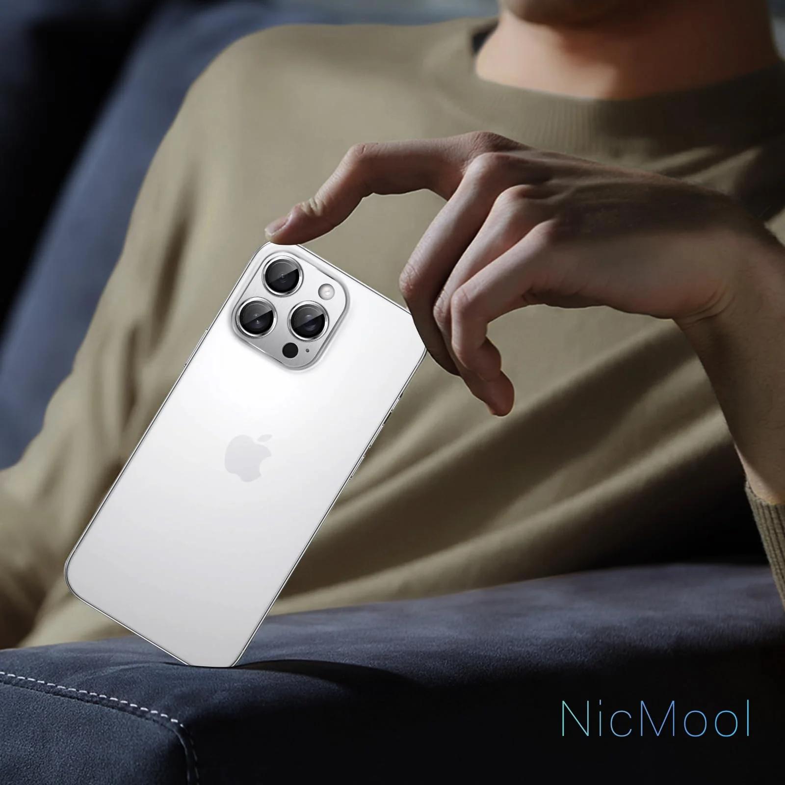 NicMool alumiinium-klaas kaamerakaitse iPhone 16 Pro jaoks – pilt 7
