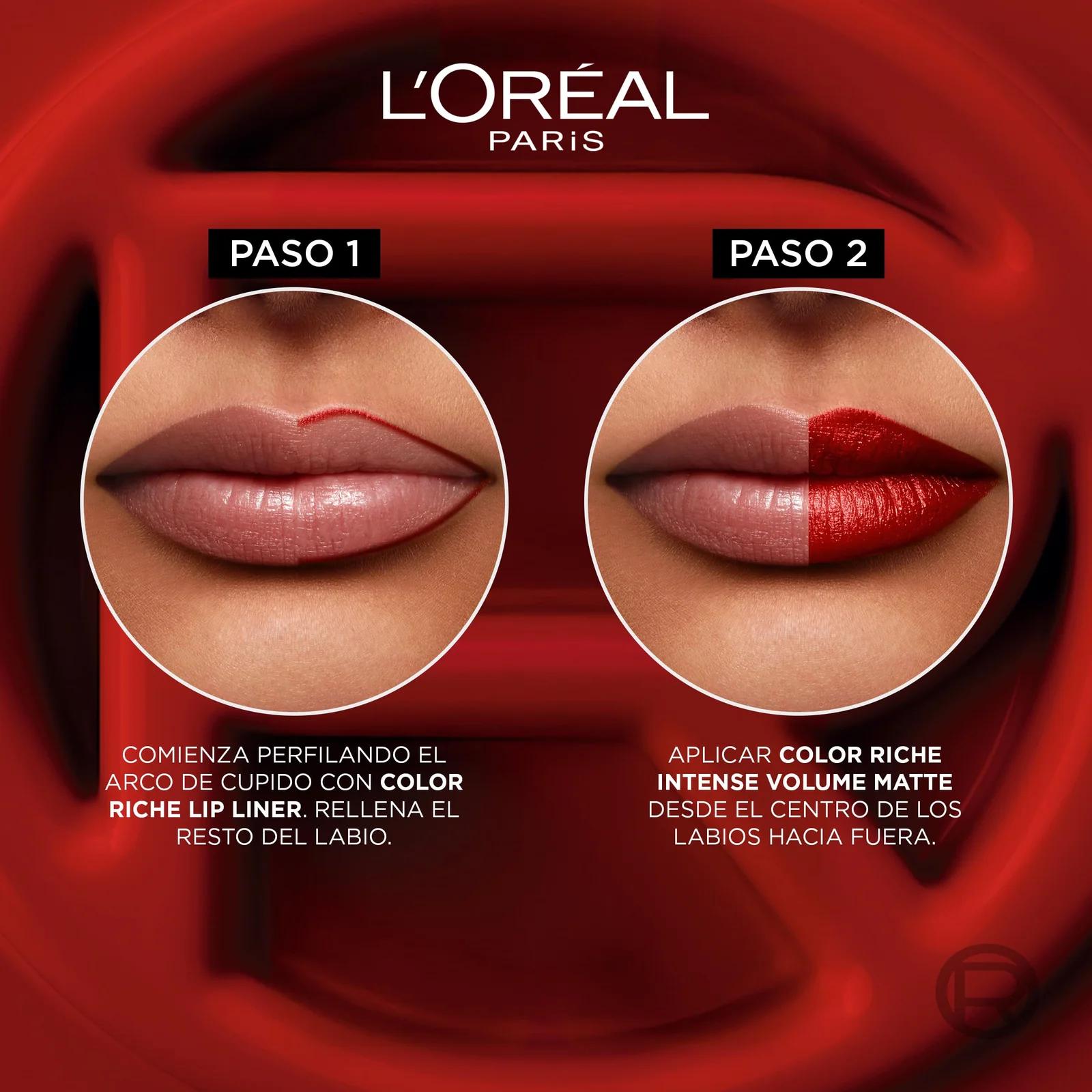 L’Oreal Paris matt huulepulk — pudrimatist tulemus ja püsivus – kasutusnäide