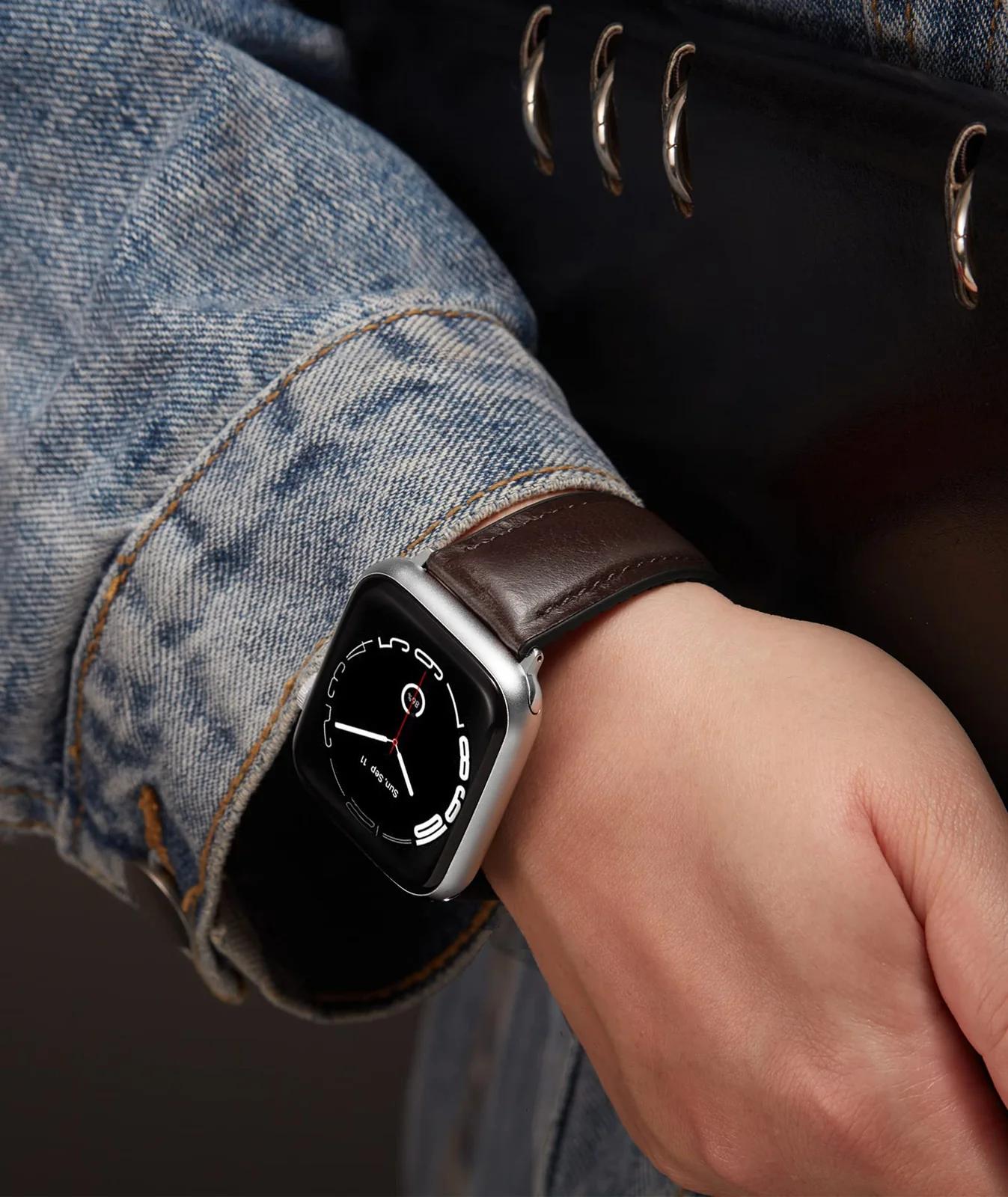 BINLUN nahk-silikoon rihm Apple Watchile — mugav ja vastupidav – lisavaade