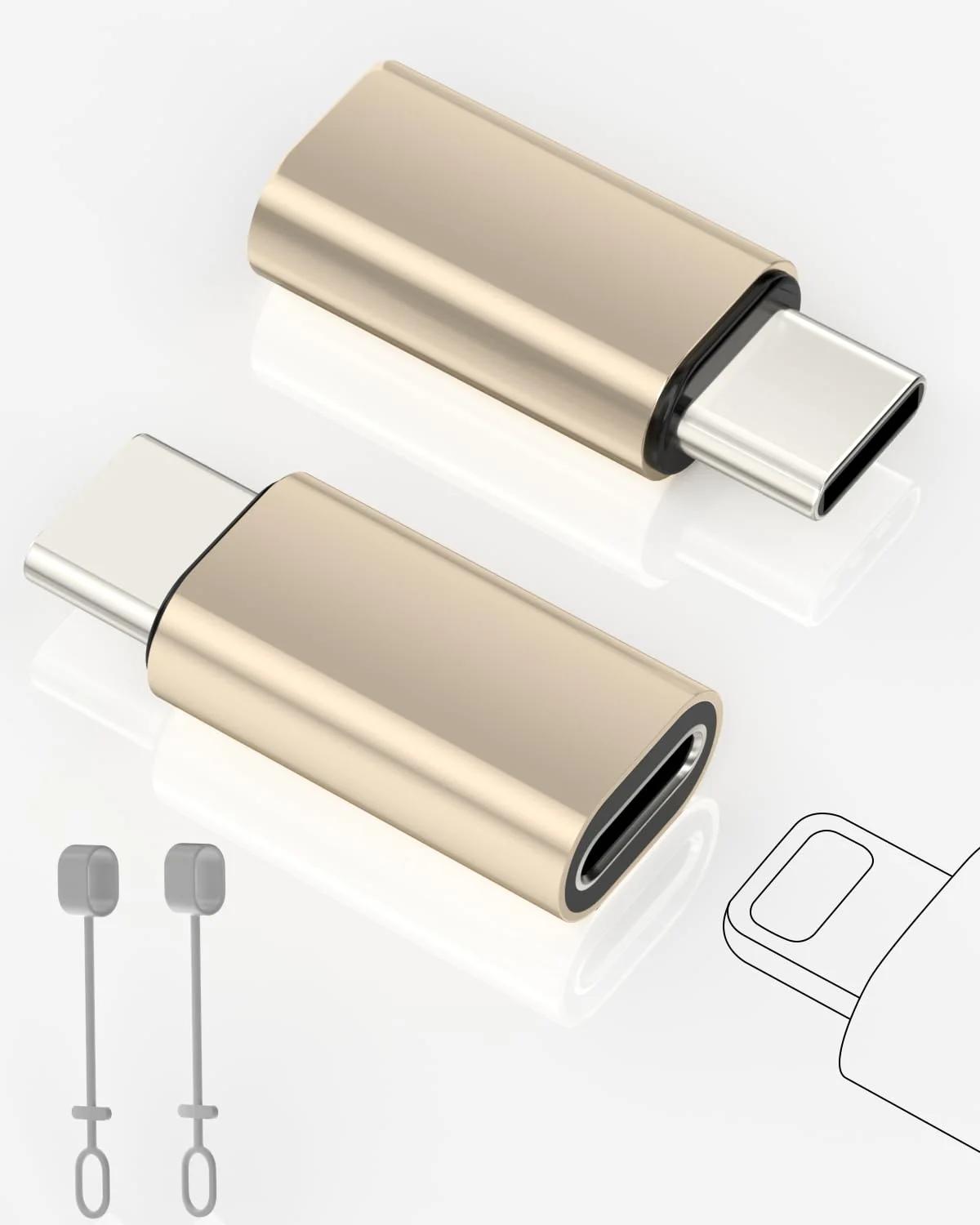 layajia alumiiniumist Lightning–USB-C adapter kahepakis