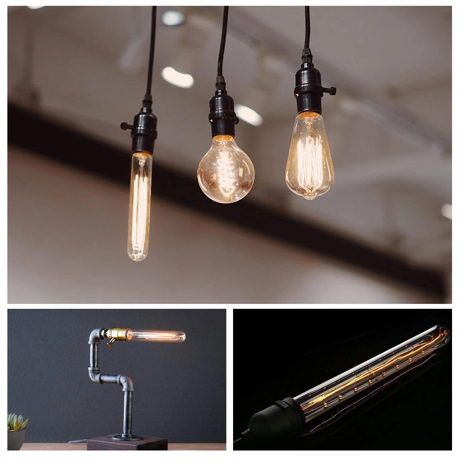 HUAMu vintage LED-lamp 4W E27 — soe romantiline valgus – pilt 6