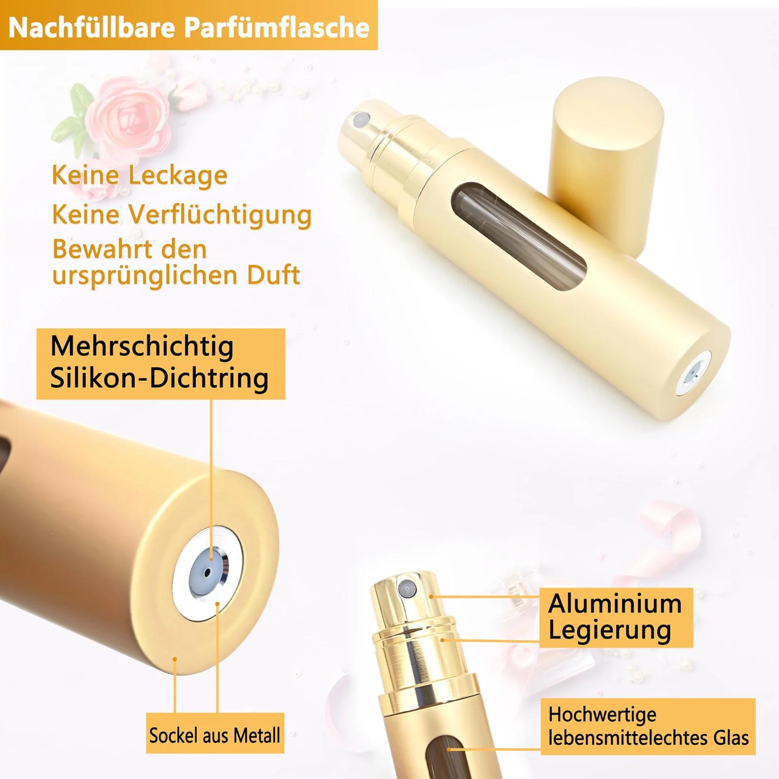 ANTOKX vastupidav reisipudelik – täidetav 5ml parfüüm – detailne vaade