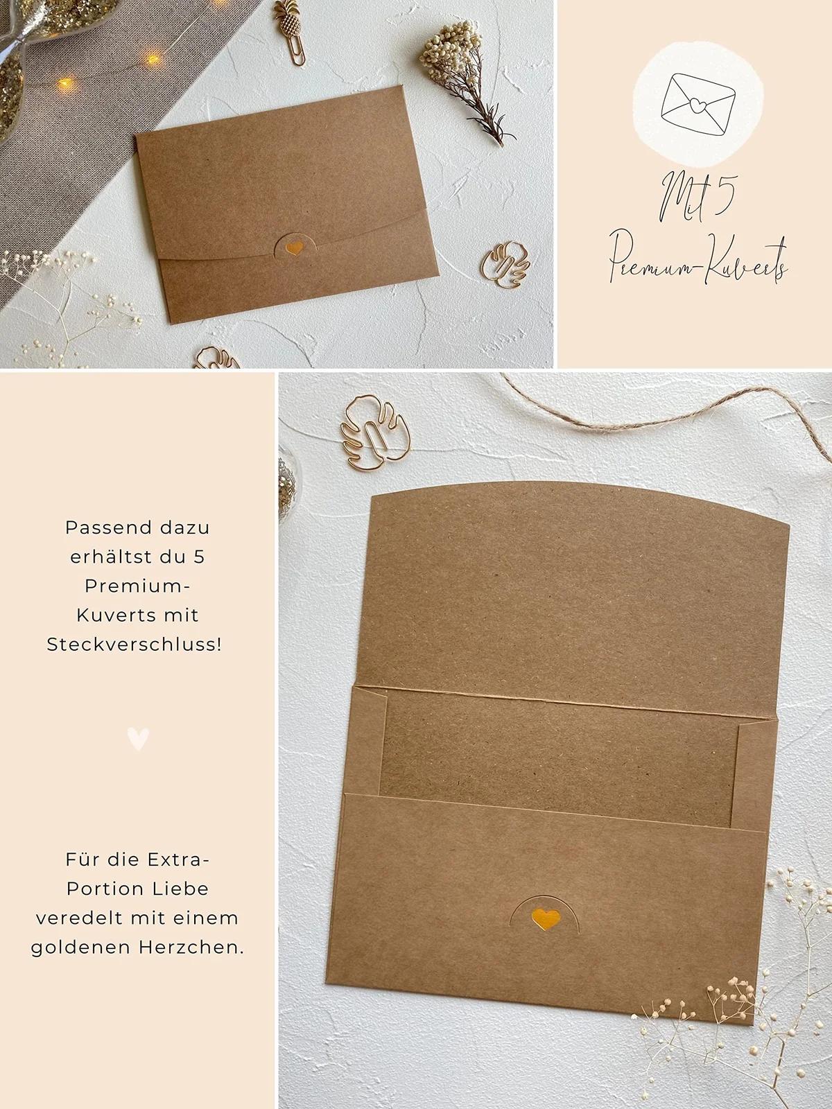 Joli Coon elegantne kinkekaardikomplekt — 5 rubbelkaarti – pilt 6