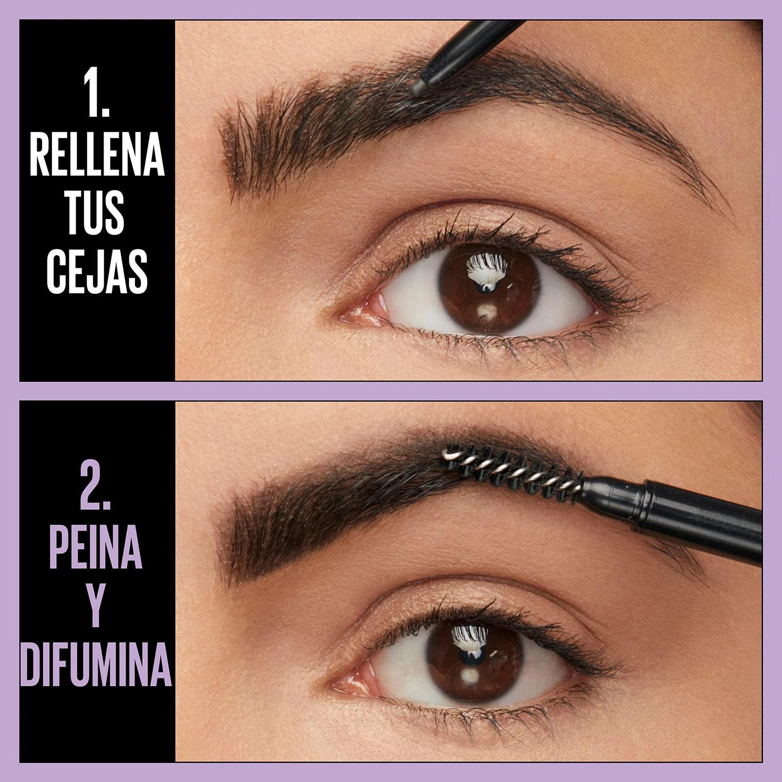 MAYBELLINE pehme kulmupliiats — loomulik viimistlus ja täpsus – kasutusnäide