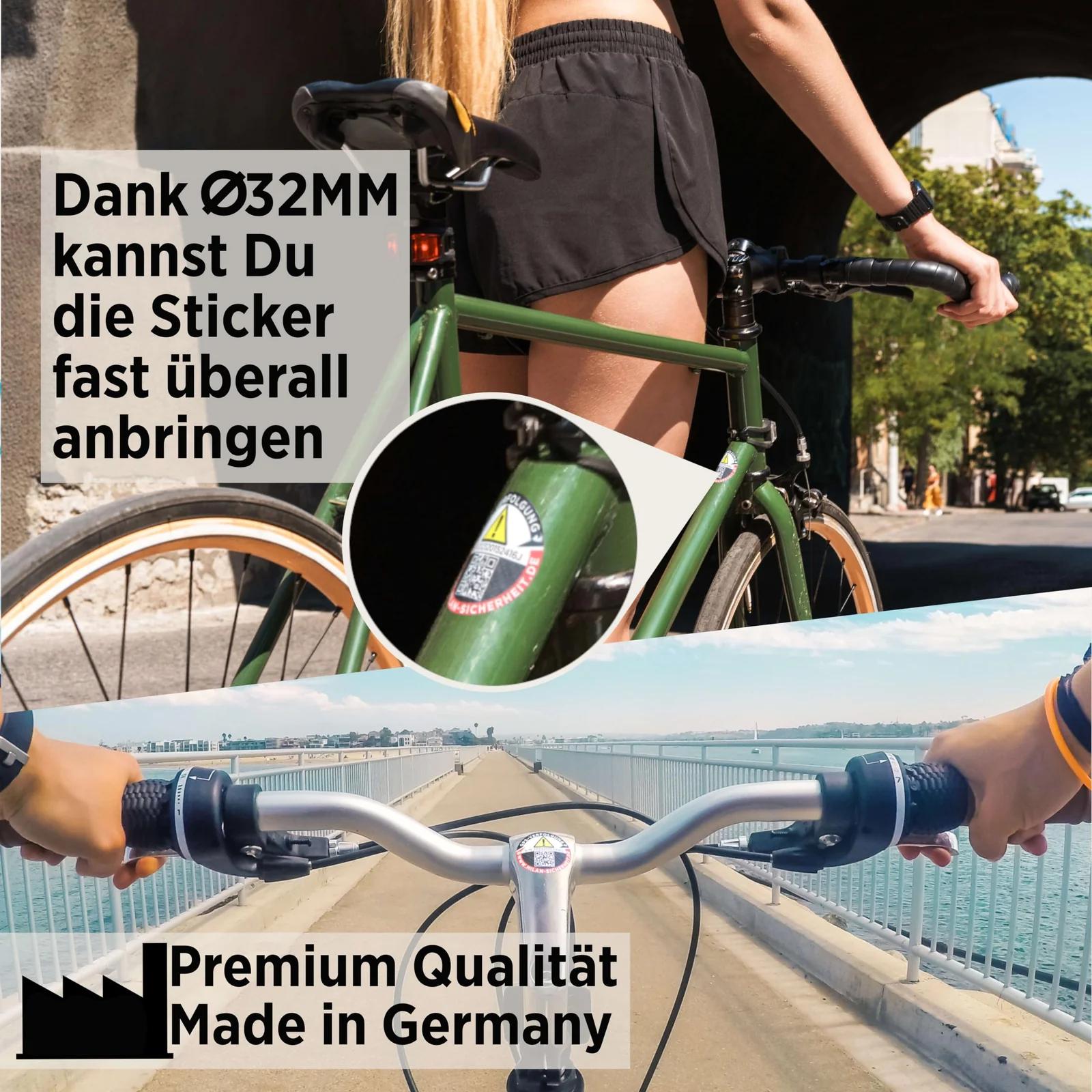 GRIP&BENDER PVC hoiatuskleebis auto- ja rattakaitseks GPS – pakend ja tarvikud