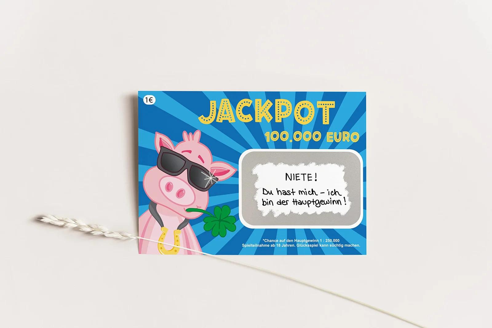 Joli Coon lõbus isikupärastatav Jackpot rubbelopea kaartide – pilt 7