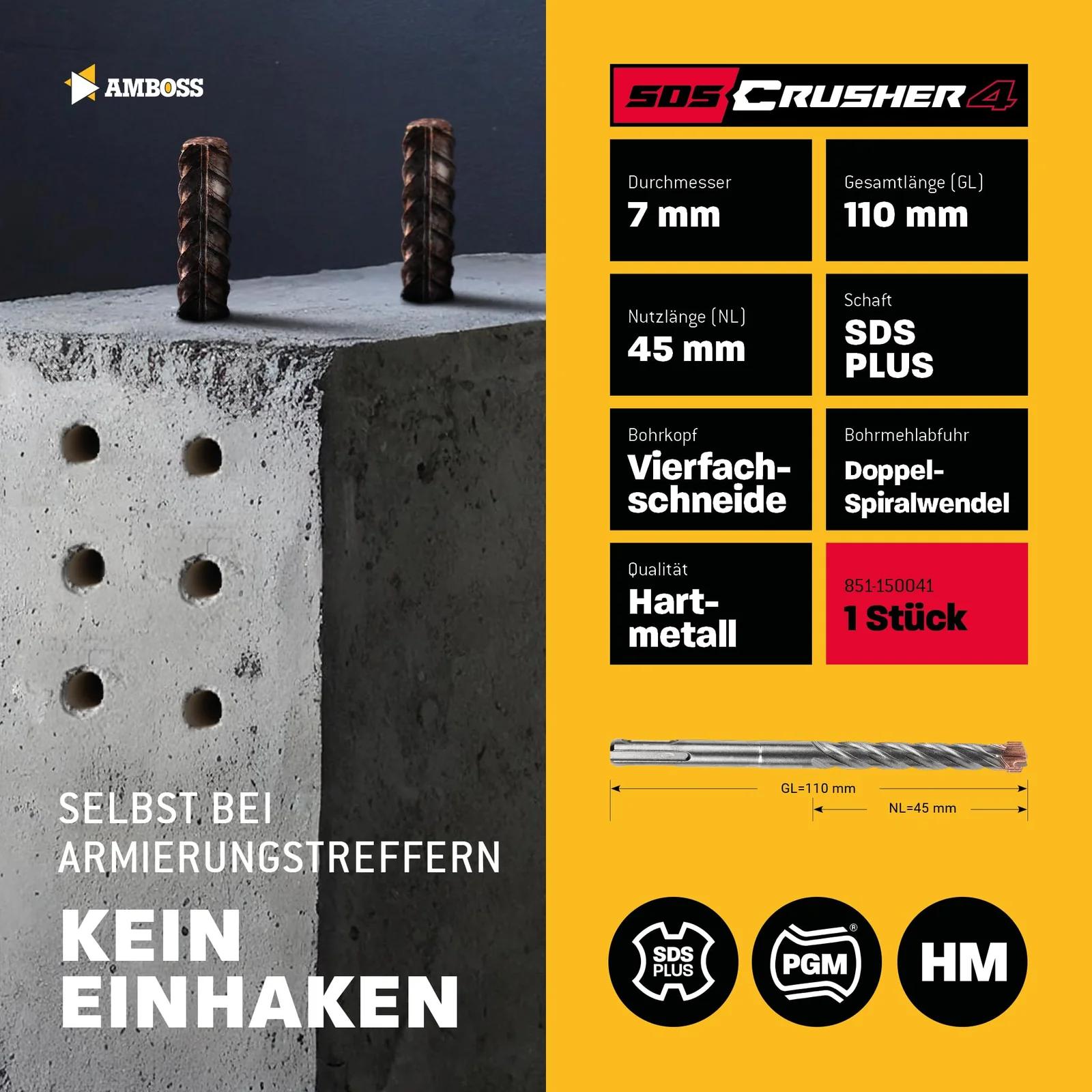 Amboss Werkzeuge tugev hartmetallbohrer 7 mm — profi kasutuseks – kasutusnäide